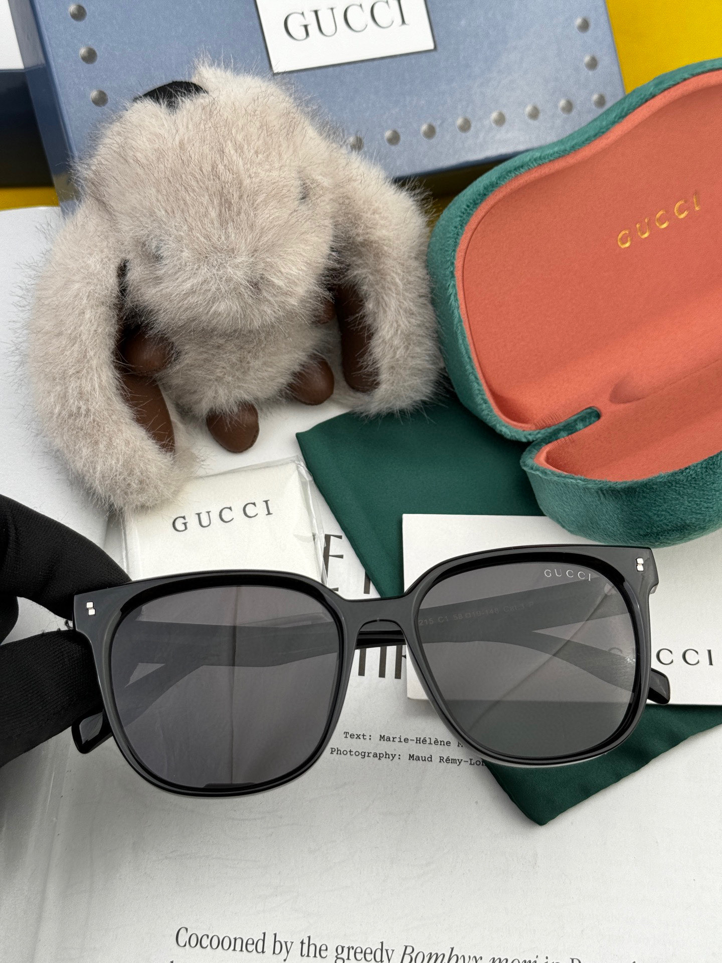 🔺 【GUCCI】2025开春新款 潮流爆款 时尚方框偏光太阳镜 高品质 佩戴舒适 网红潮款墨镜 情侣款