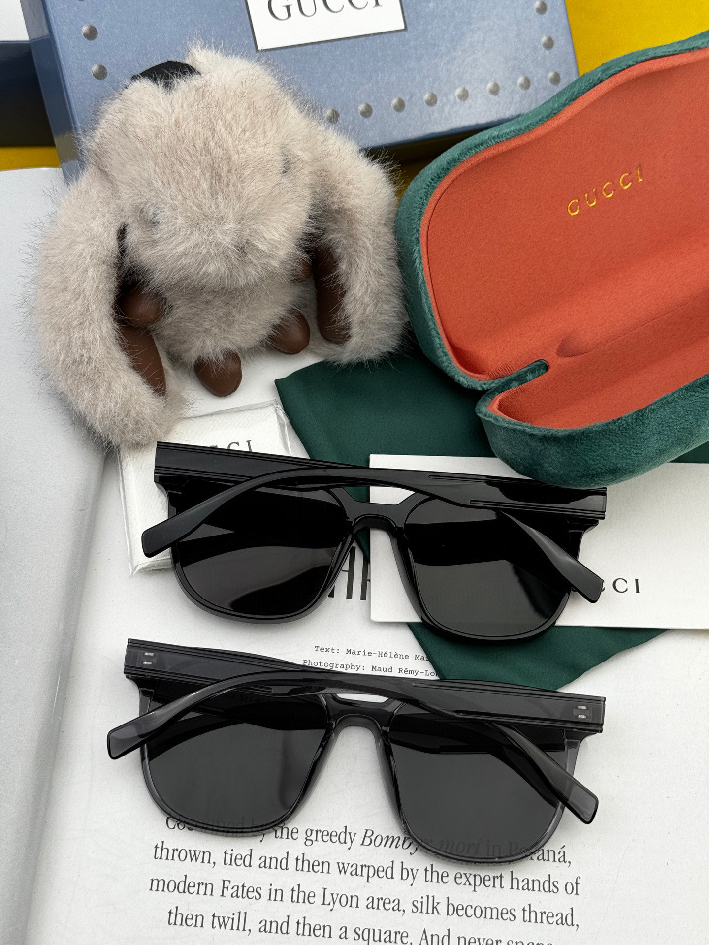 🔺 【GUCCI】2025开春新款 潮流爆款 时尚方框偏光太阳镜 高品质 佩戴舒适 网红潮款墨镜 情侣款