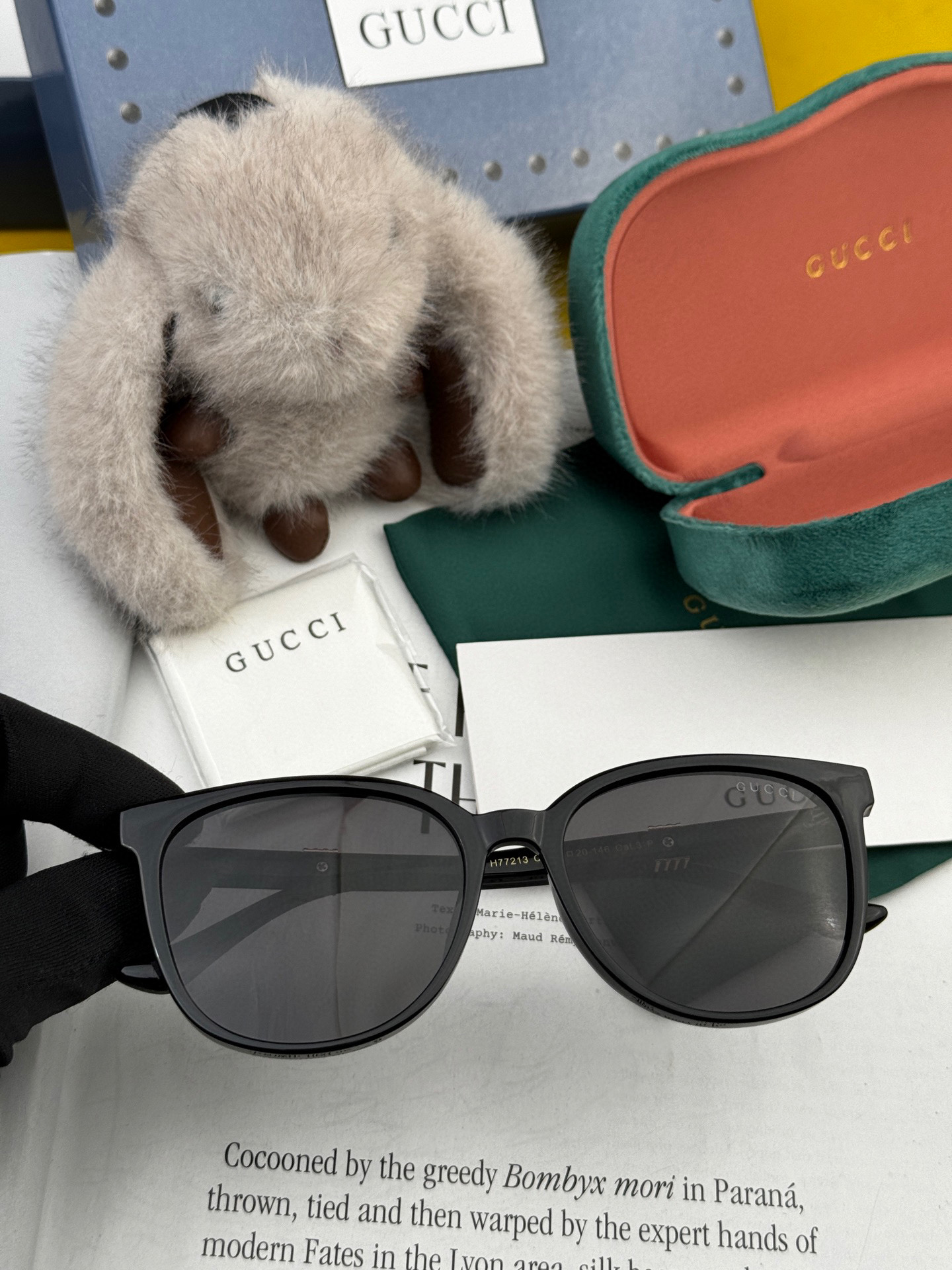  🔺 【GUCCI-偏光太阳镜】2025开春新款 潮流爆款 时尚圆框偏光太阳镜 高品质 佩戴舒适 网红潮