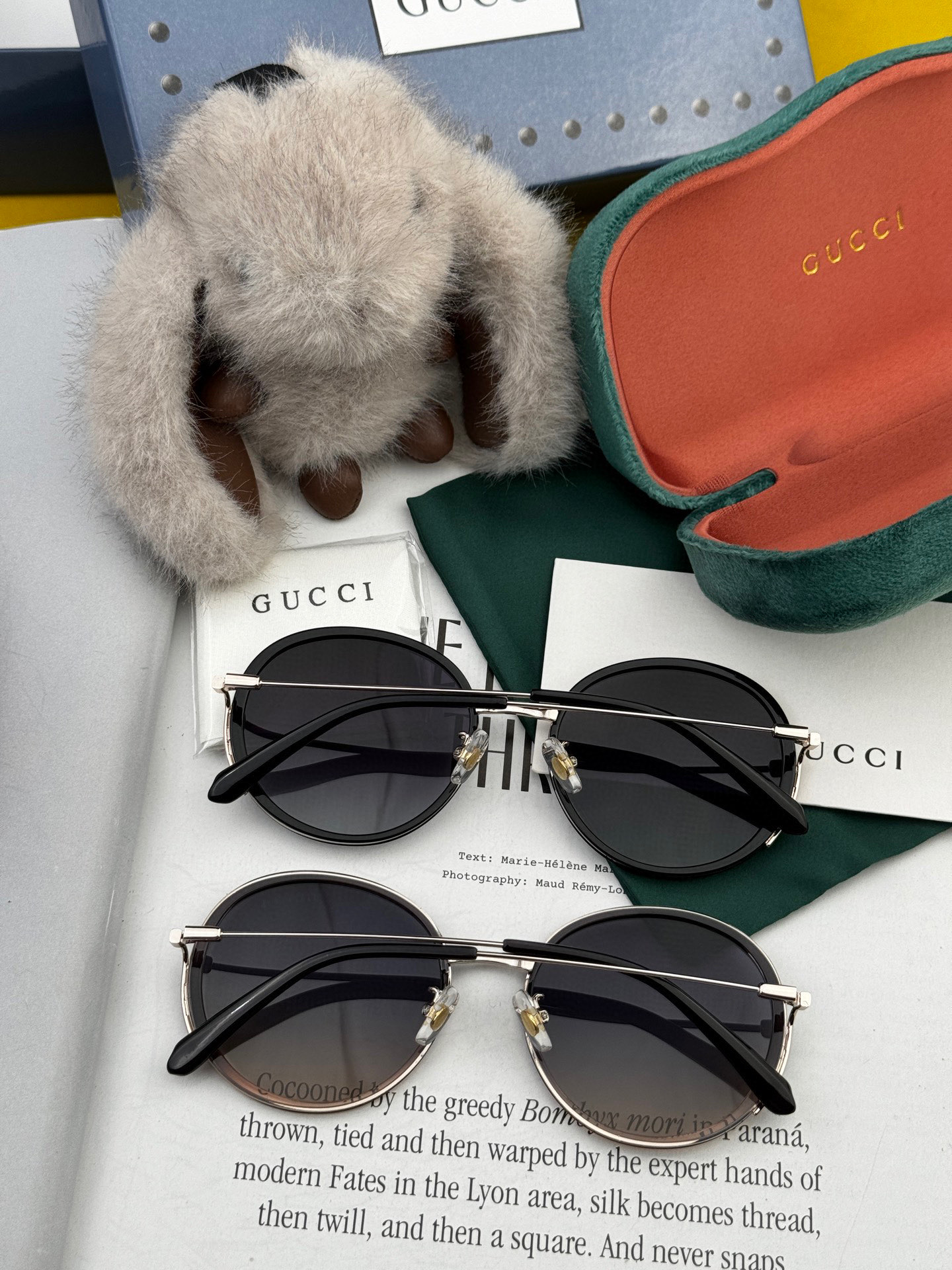  🔺 【GUCCI-偏光太阳镜】2025开春新款 潮流爆款 时尚圆框偏光太阳镜 高品质 佩戴舒适 网红潮