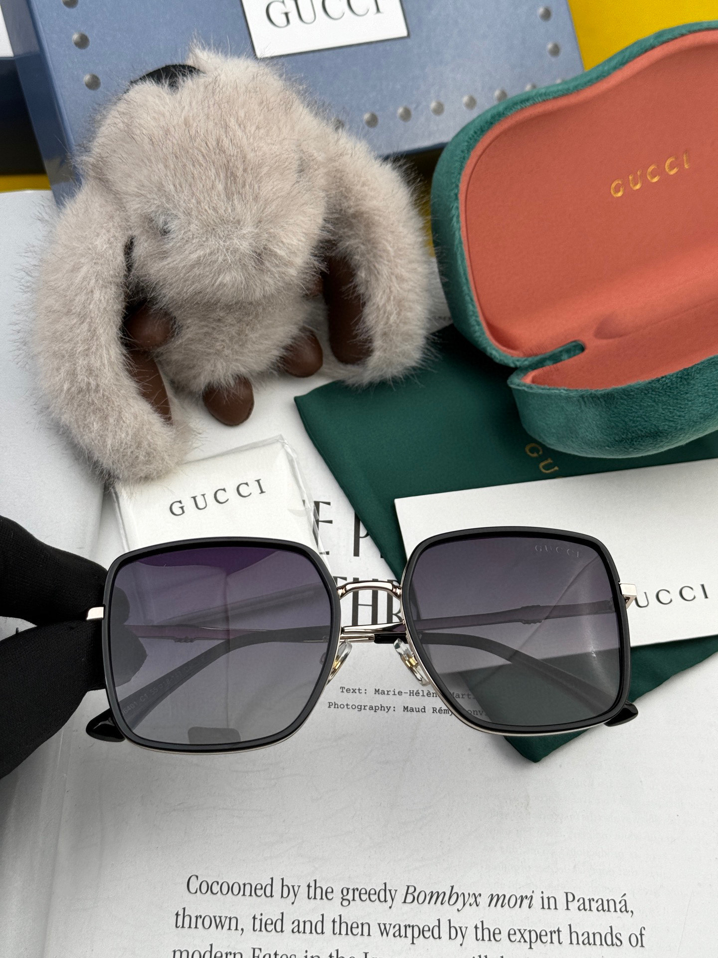  🔺 【GUCCI-偏光太阳镜】2025开春新款 潮流爆款 时尚圆框偏光太阳镜 高品质 佩戴舒适 网红潮