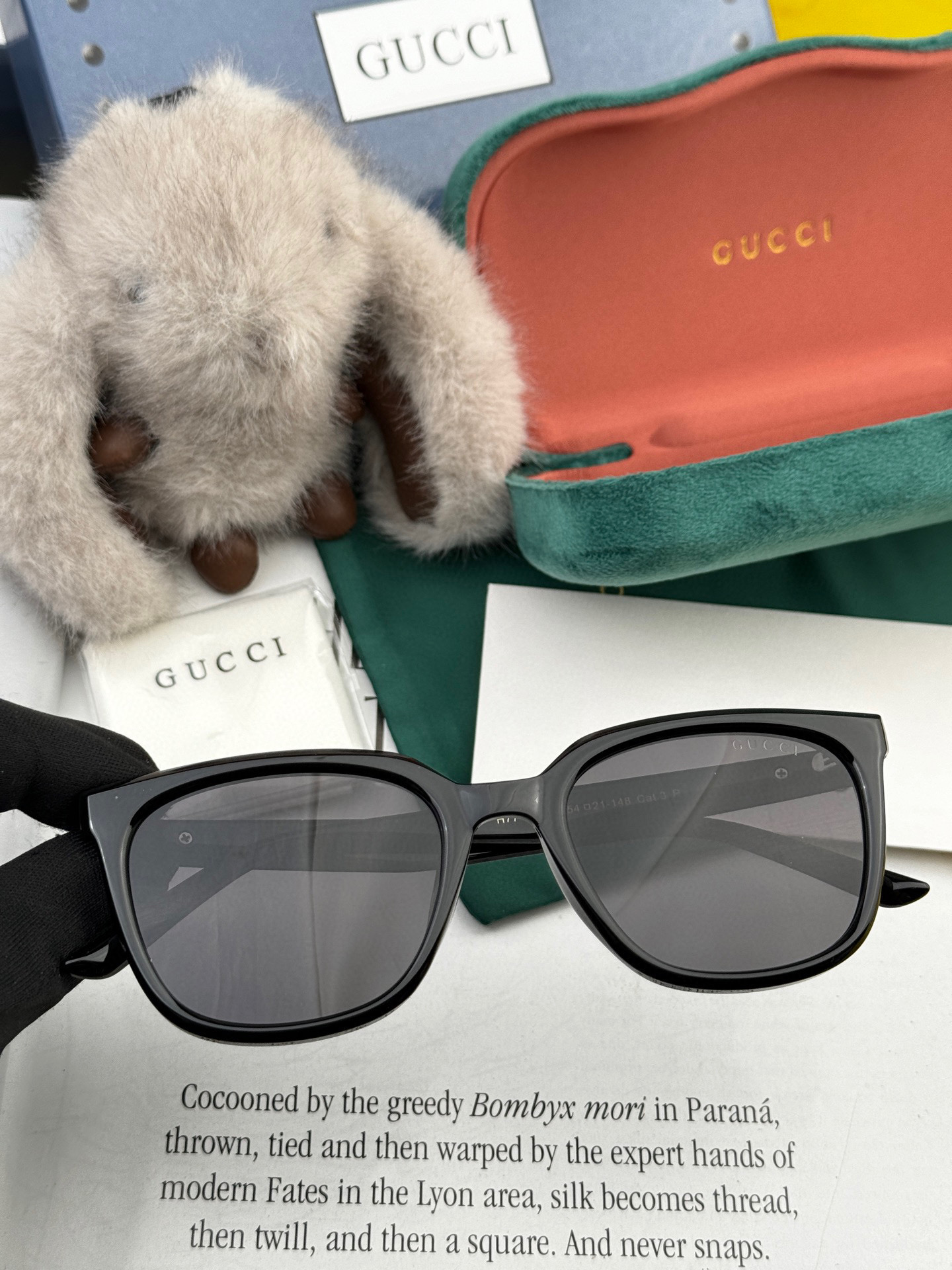 🔺 【GUCCI】2025开春新款 潮流爆款 时尚方框偏光太阳镜 高品质 佩戴舒适 网红潮款墨镜 女士高