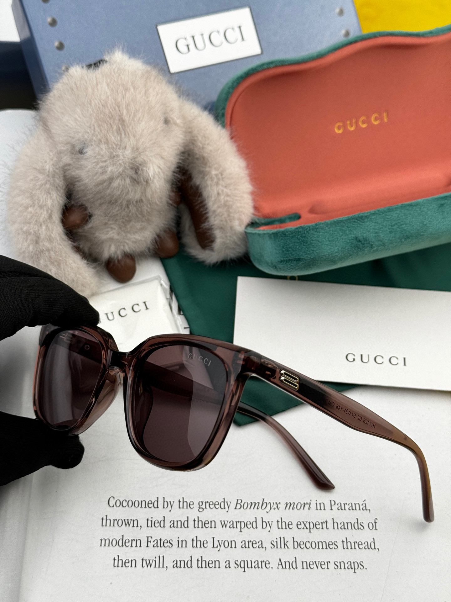🔺 【GUCCI】2025开春新款 潮流爆款 时尚方框偏光太阳镜 高品质 佩戴舒适 网红潮款墨镜 女士高