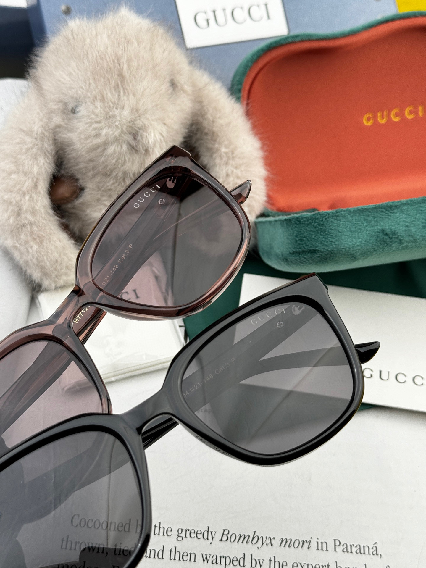 🔺 【GUCCI】2025开春新款 潮流爆款 时尚方框偏光太阳镜 高品质 佩戴舒适 网红潮款墨镜 女士高