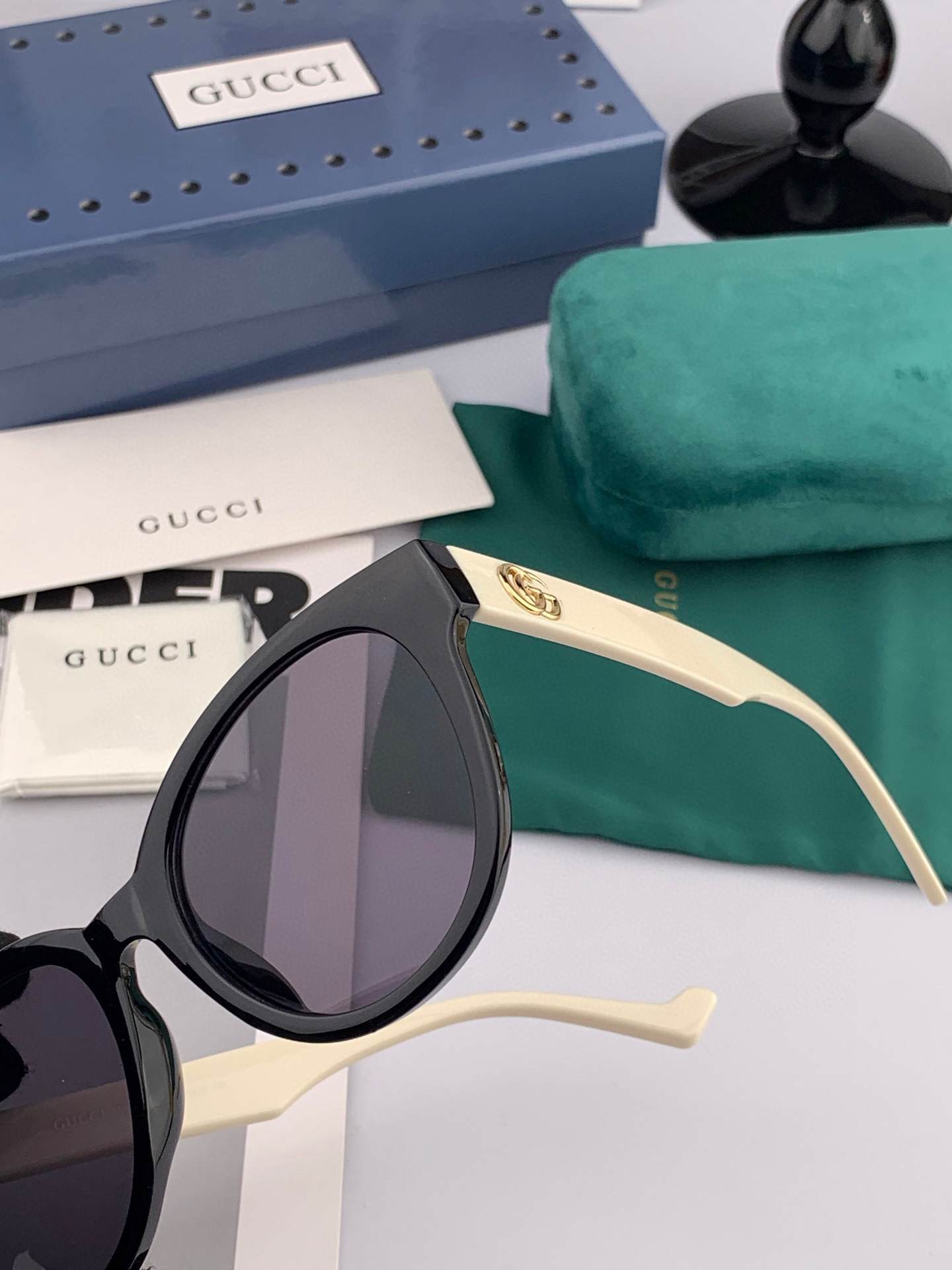  🔺 【GUCCI】2025开春新款 潮流爆款 时尚圆框太阳镜 高品质 佩戴舒适 网红潮款墨镜 型号：G