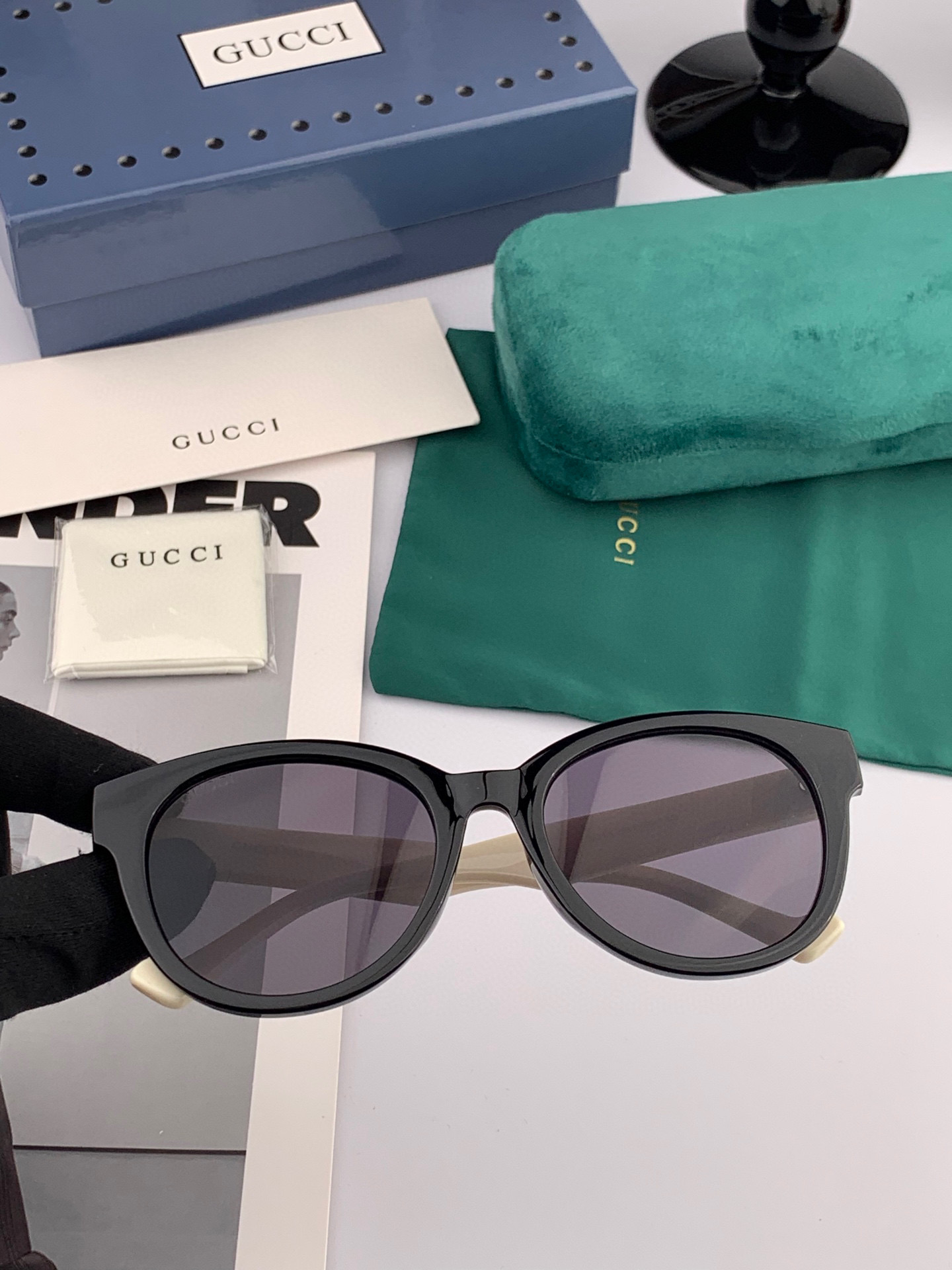  🔺 【GUCCI】2025开春新款 潮流爆款 时尚圆框太阳镜 高品质 佩戴舒适 网红潮款墨镜 型号：G