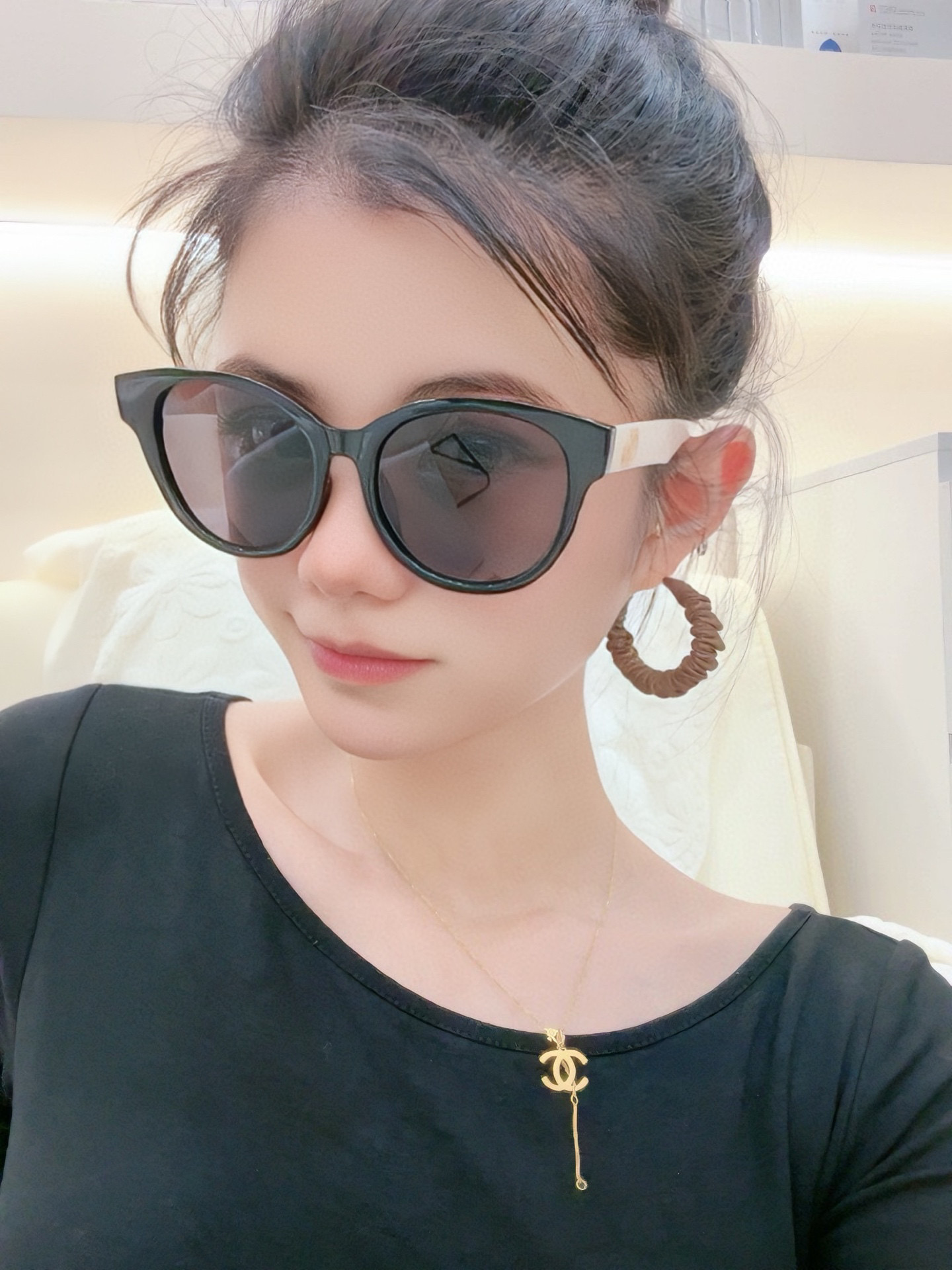  🔺 【GUCCI】2025开春新款 潮流爆款 时尚圆框太阳镜 高品质 佩戴舒适 网红潮款墨镜 型号：G