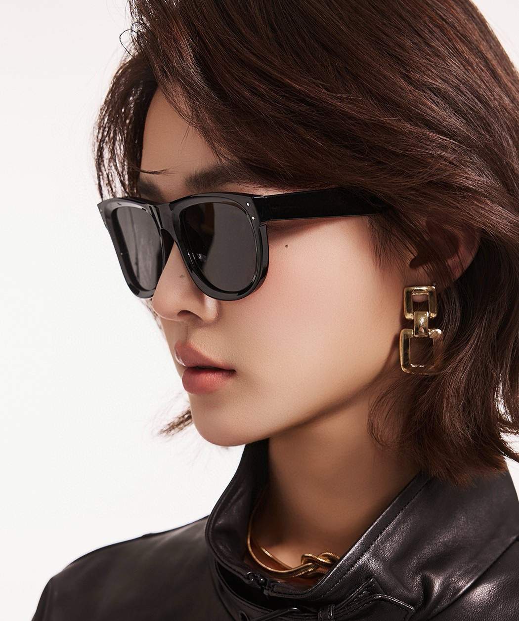 🔺 【GUCCI】2025开春新款 潮流爆款 时尚方框偏光太阳镜 高品质 佩戴舒适 网红潮款墨镜 型号：