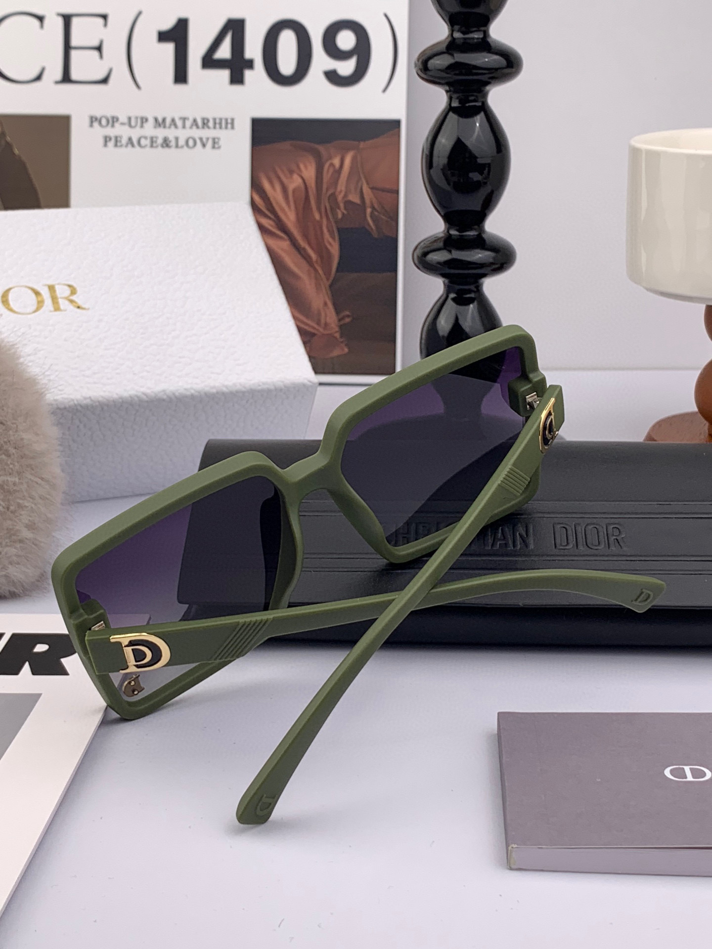  🔺 【DIOR-迪奥】2025开春新款 潮流爆款 时尚方框偏光太阳镜 高品质 佩戴舒适 网红潮款墨镜 