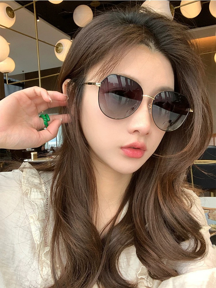 【偏光系列太阳镜】🎈原版出货GUCCI网红超爆款💙经典奢华全球风强酷亲亲 时尚圆框太阳镜得意 气质非凡😄