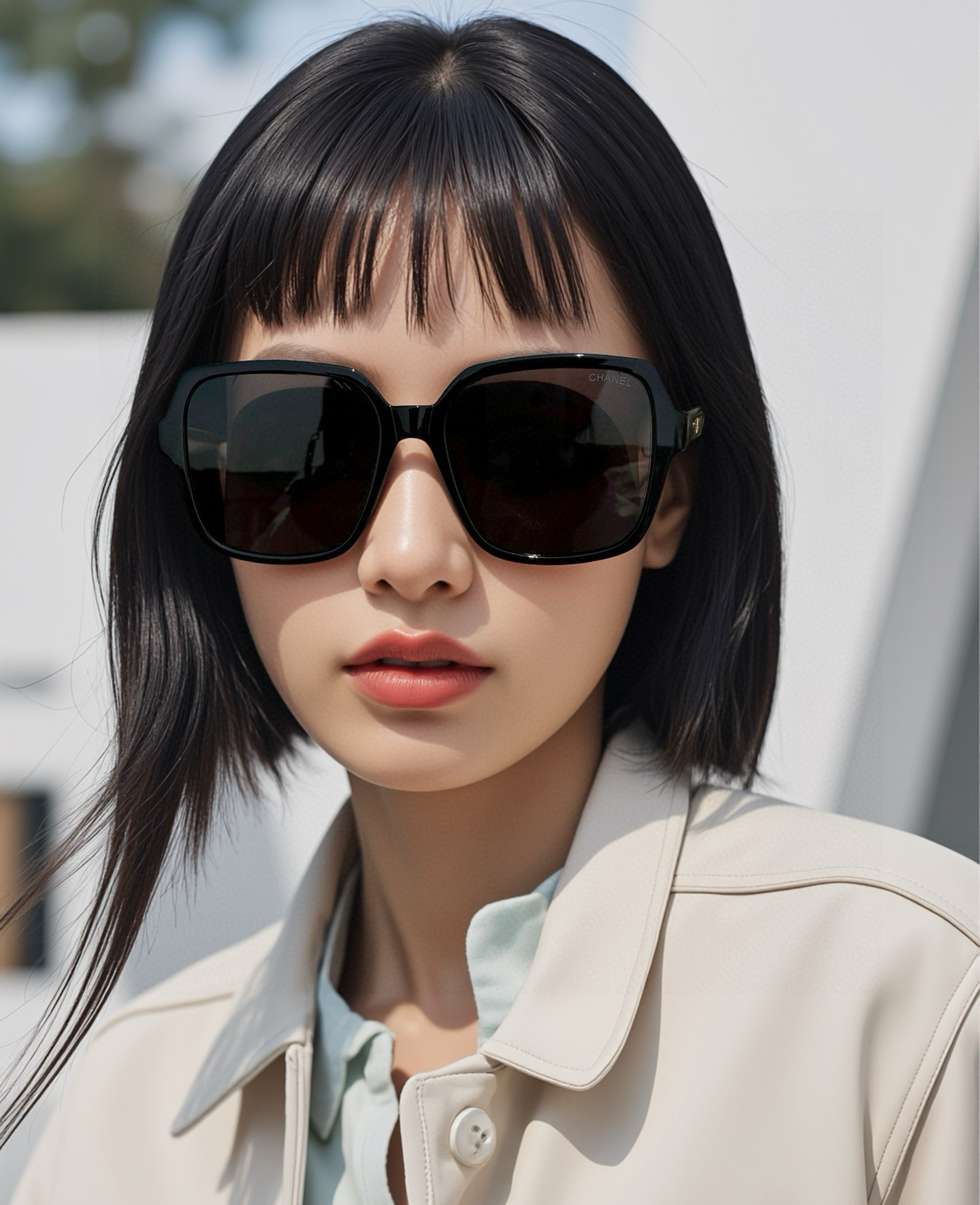 【CHANEL】香奈儿 2025新款潮流爆款 时尚方框太阳镜 佩戴舒适 网红潮款墨镜  女士高清加厚偏光