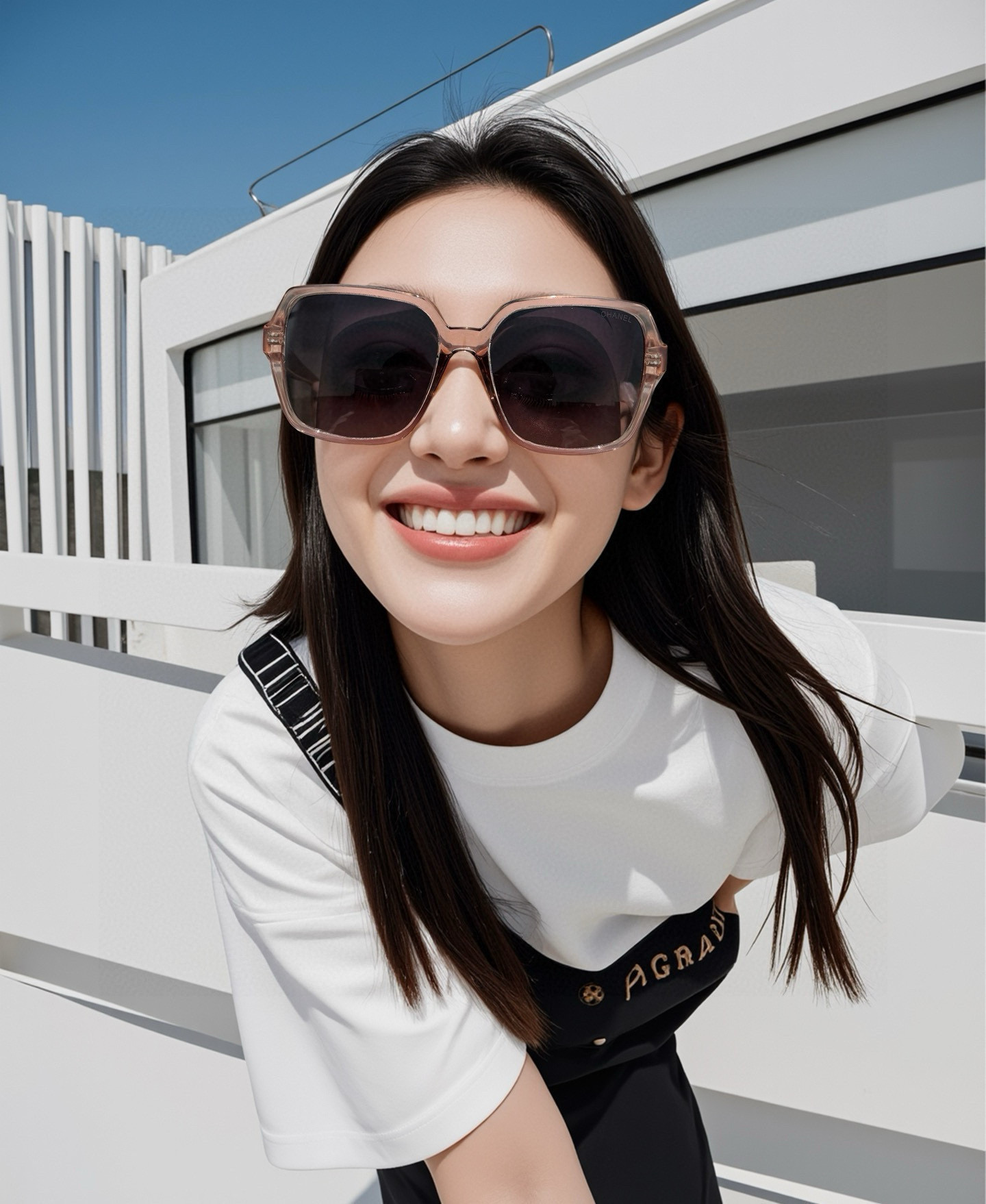 【CHANEL】香奈儿 2025新款潮流爆款 时尚方框太阳镜 佩戴舒适 网红潮款墨镜  女士高清加厚偏光