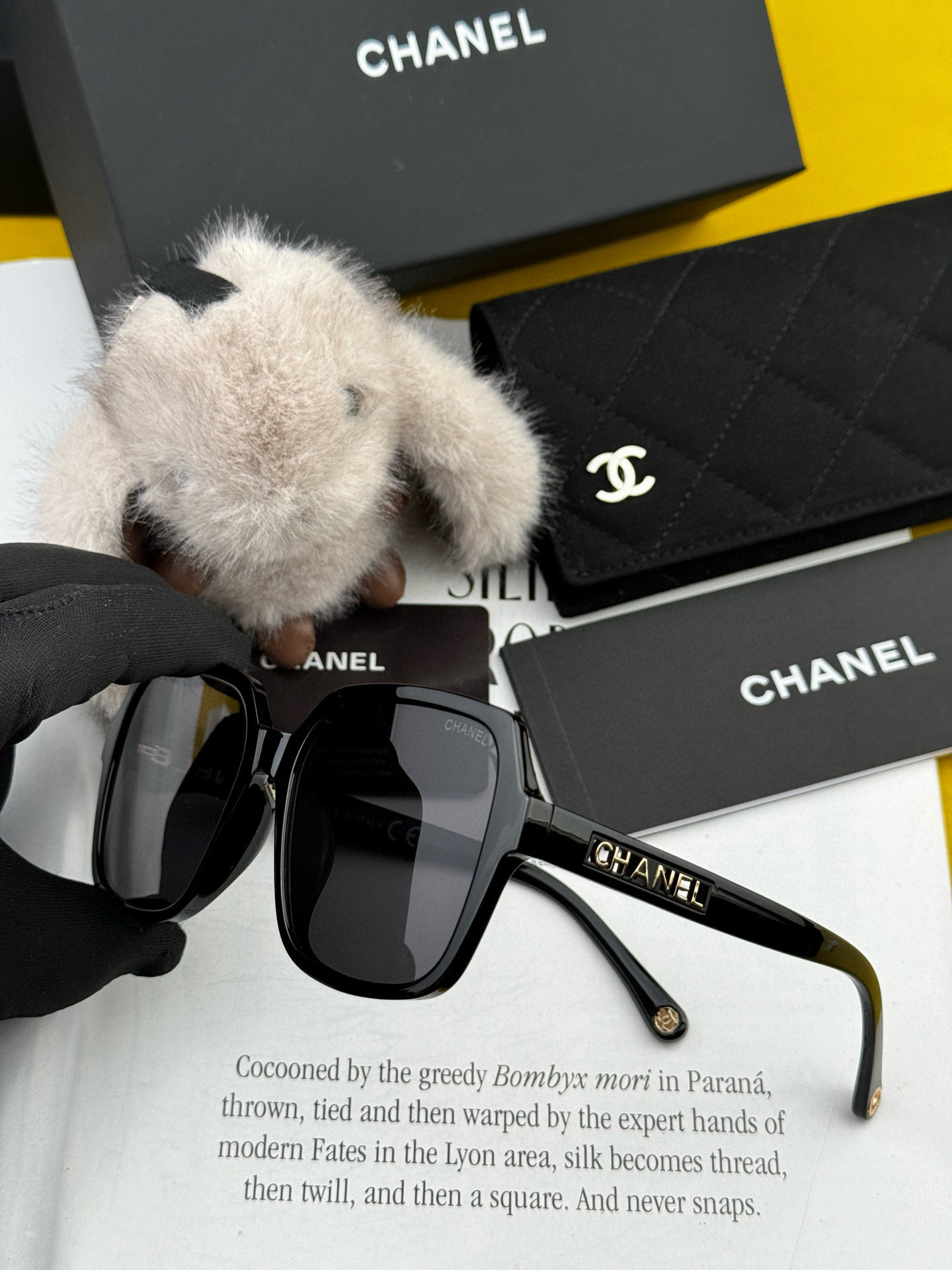 【CHANEL】香奈儿 2025新款潮流爆款 时尚方框太阳镜 佩戴舒适 网红潮款墨镜  女士高清加厚偏光