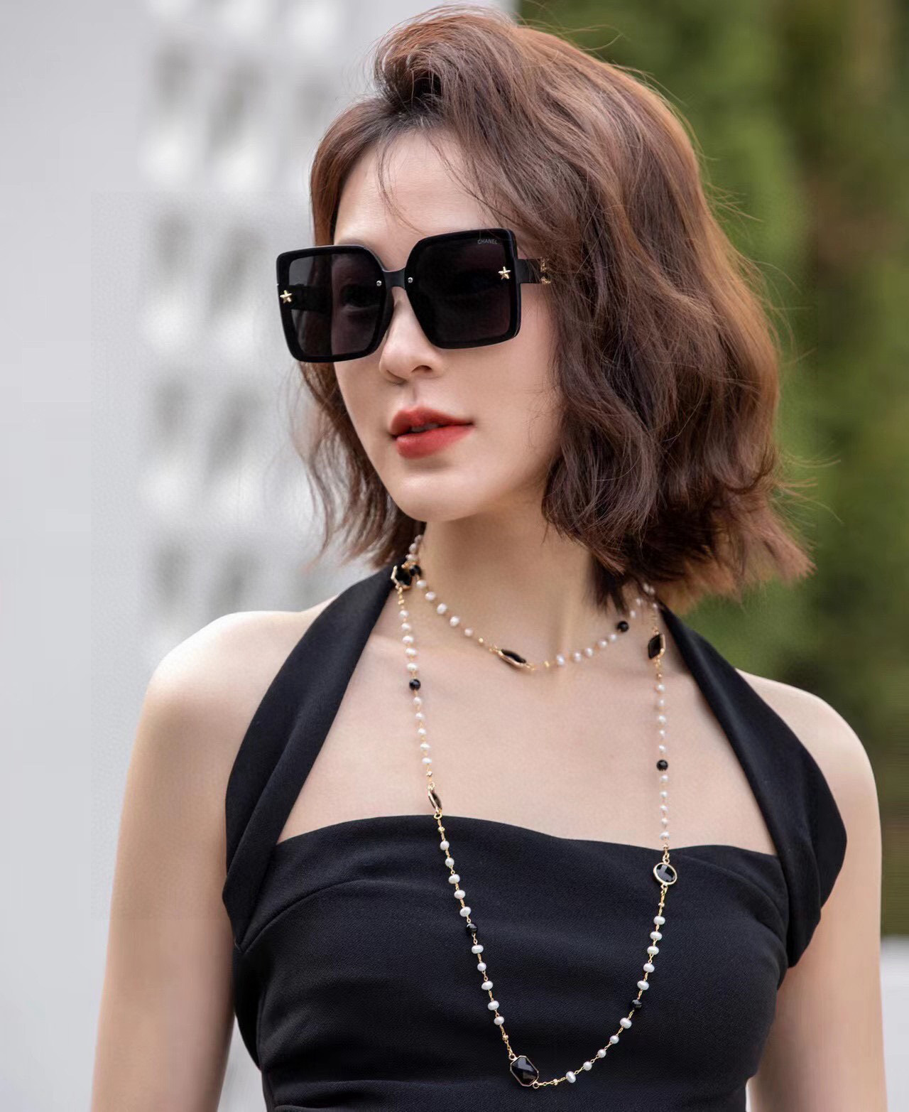   【CHANEL】香奈儿 2025新款潮流爆款 时尚方框太阳镜 佩戴舒适 网红潮款墨镜  女士高清加厚