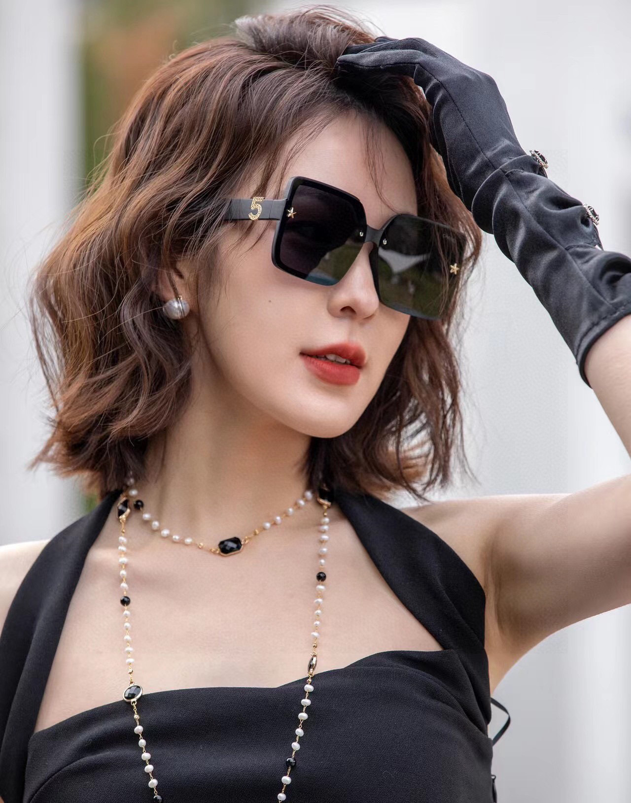   【CHANEL】香奈儿 2025新款潮流爆款 时尚方框太阳镜 佩戴舒适 网红潮款墨镜  女士高清加厚