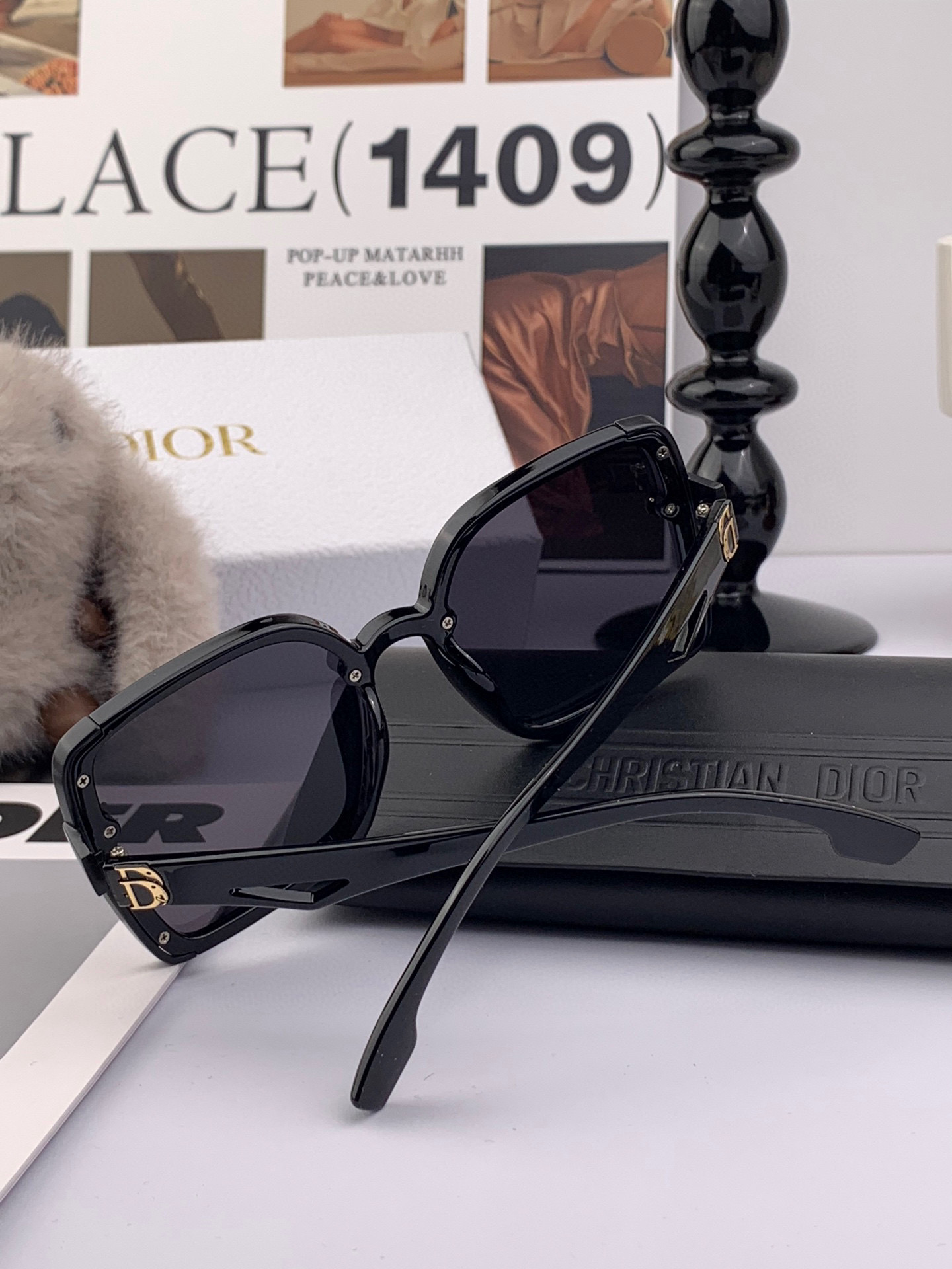 🔺 【DIOR-迪奥】2025开春新款 潮流爆款 时尚方框偏光太阳镜 高品质 佩戴舒适 网红潮款墨镜 女