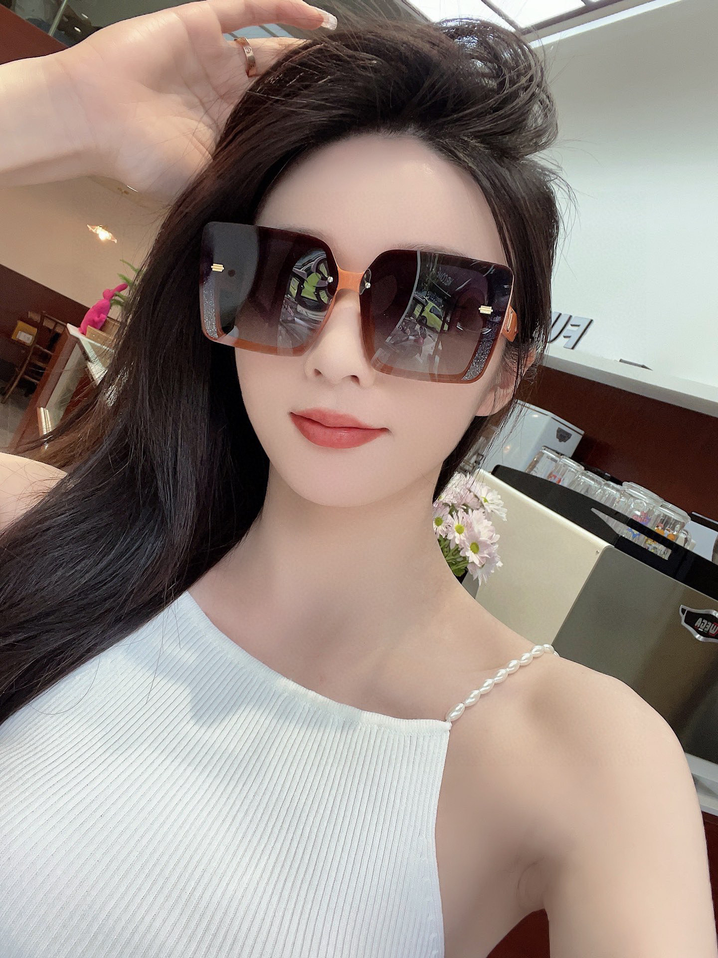  🔺 【DIOR-迪奥】2025开春新款 潮流爆款 时尚方框偏光太阳镜 高品质 佩戴舒适 网红潮款墨镜 