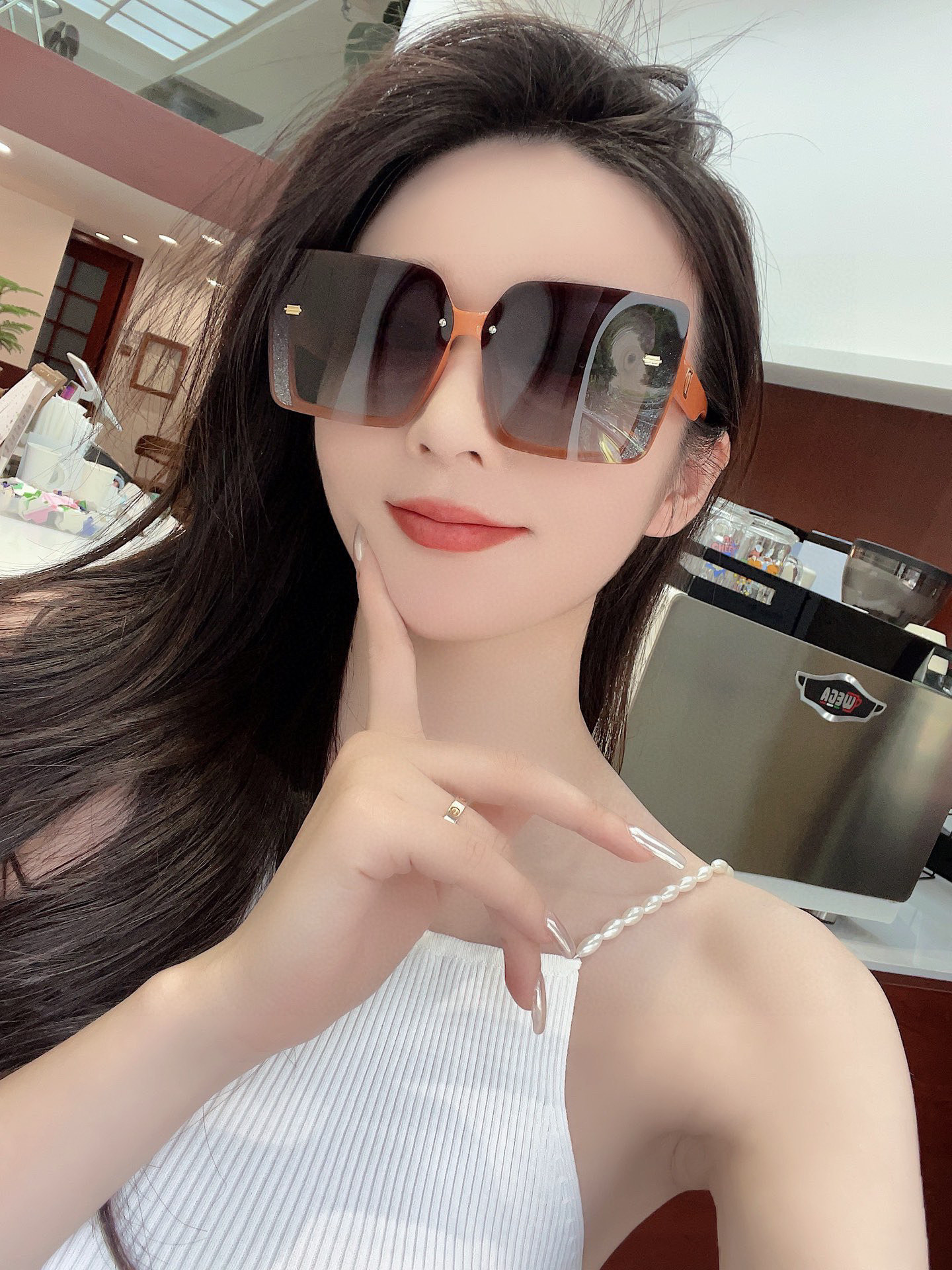  🔺 【DIOR-迪奥】2025开春新款 潮流爆款 时尚方框偏光太阳镜 高品质 佩戴舒适 网红潮款墨镜 