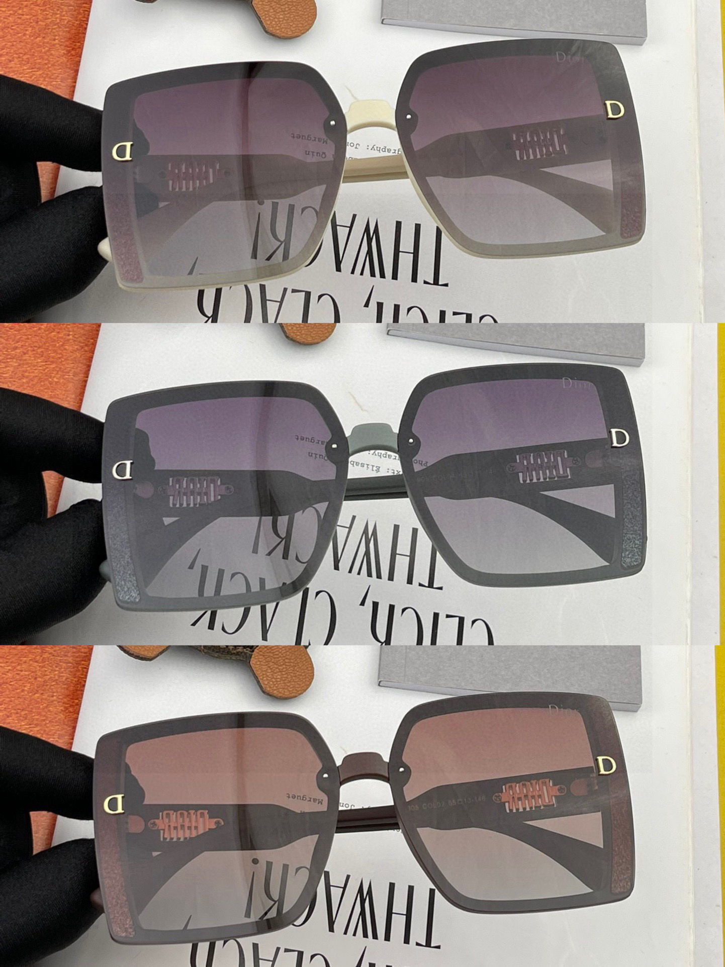  🔺 【DIOR-迪奥】2025开春新款 潮流爆款 时尚方框偏光太阳镜 高品质 佩戴舒适 网红潮款墨镜 