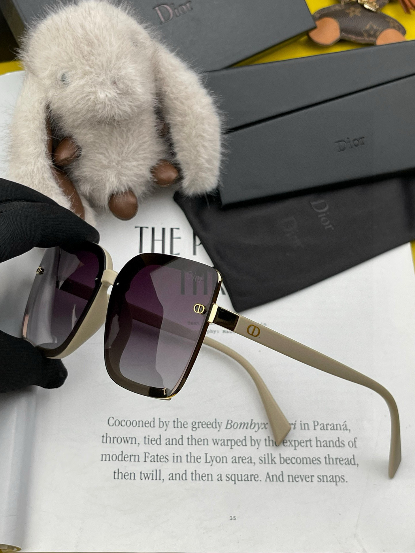  🔺 【DIOR-迪奥】2025开春新款 潮流爆款 时尚方框偏光太阳镜 高品质 佩戴舒适 网红潮款墨镜 