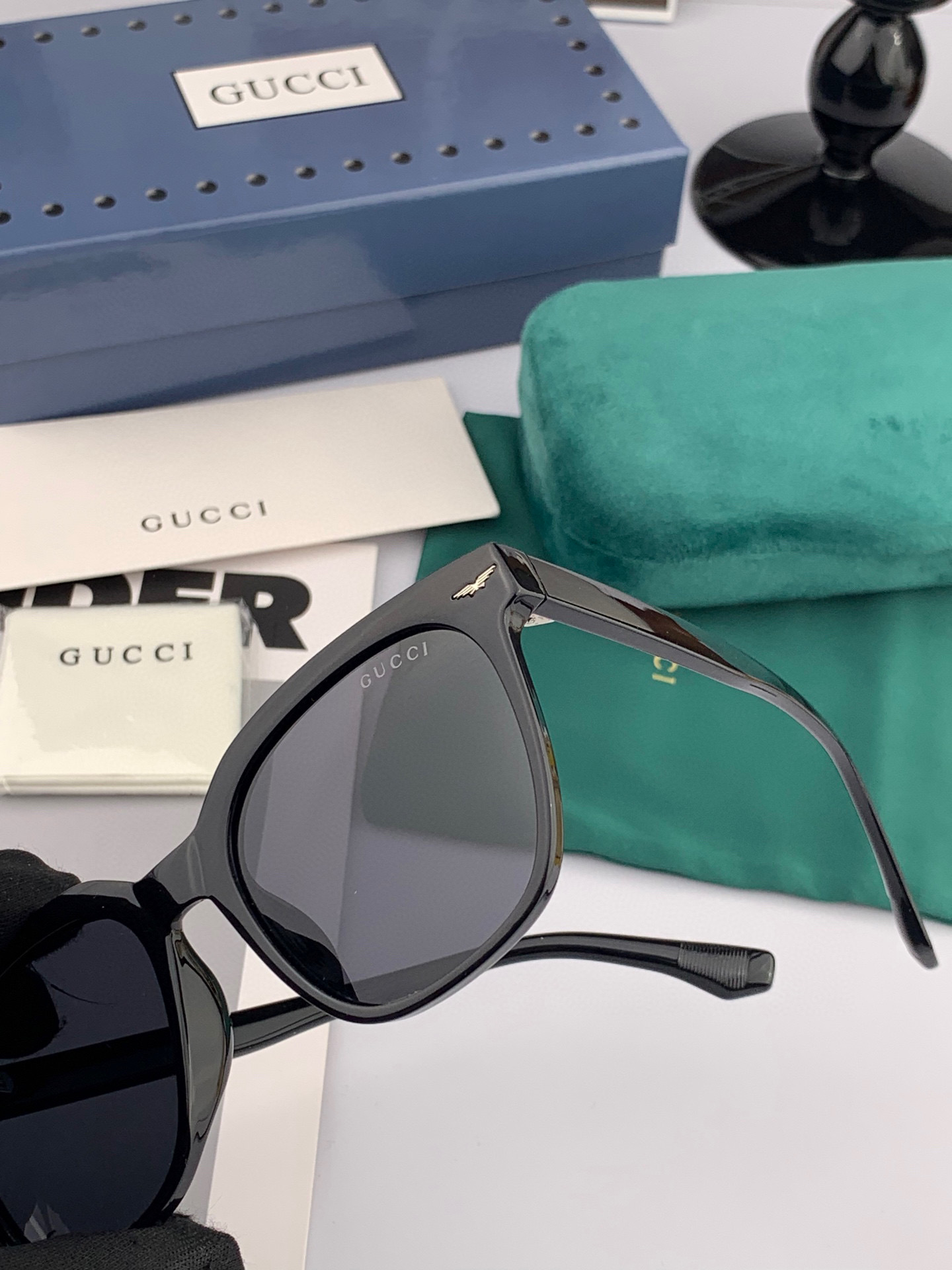 🔺 【GUCCI】2025开春新款 潮流爆款 时尚方框偏光太阳镜 高品质 佩戴舒适 网红潮款墨镜 型号：