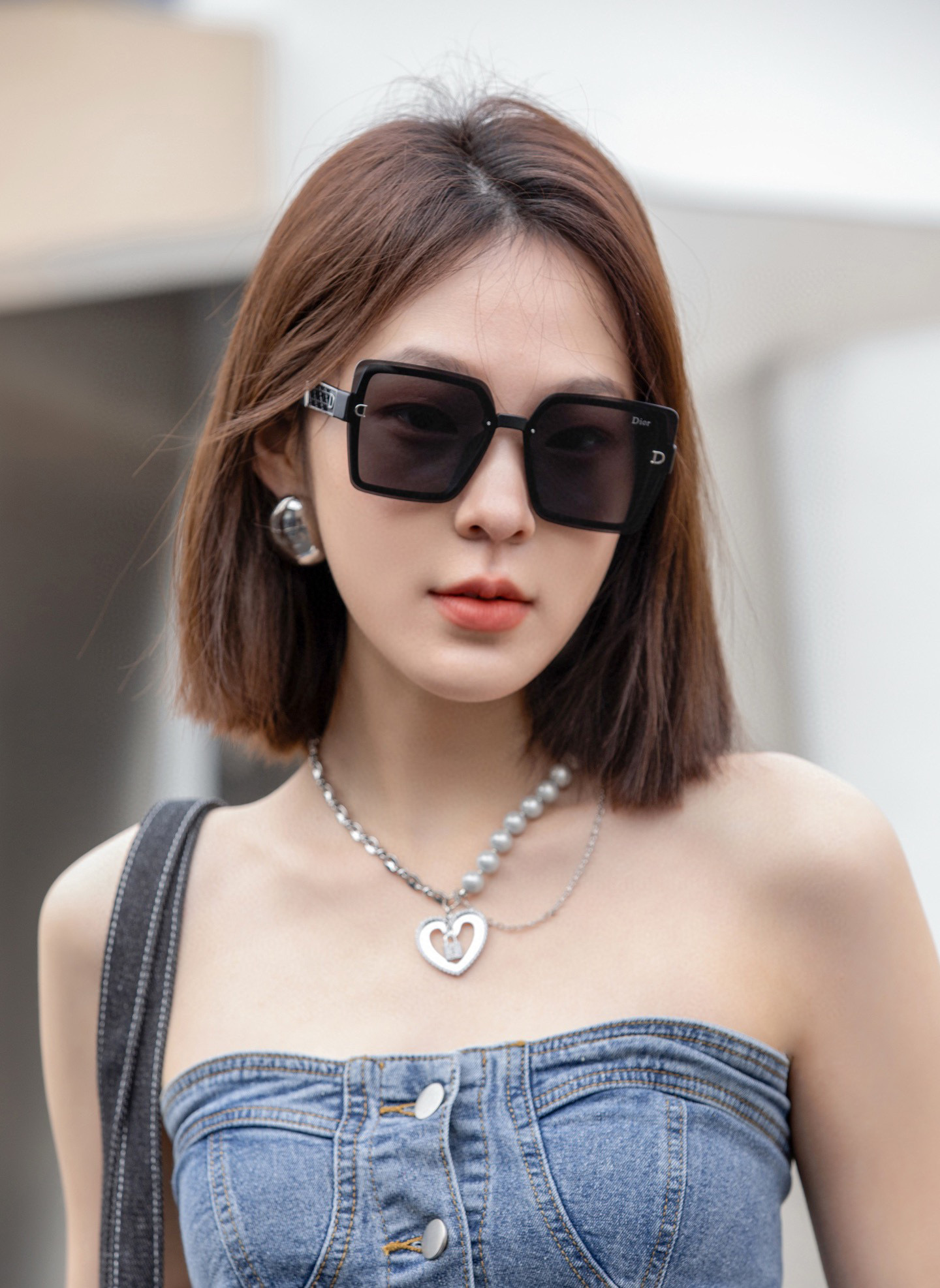  🔺 【DIOR-迪奥】2025开春新款 潮流爆款 时尚方框偏光太阳镜 高品质 佩戴舒适 网红潮款墨镜 