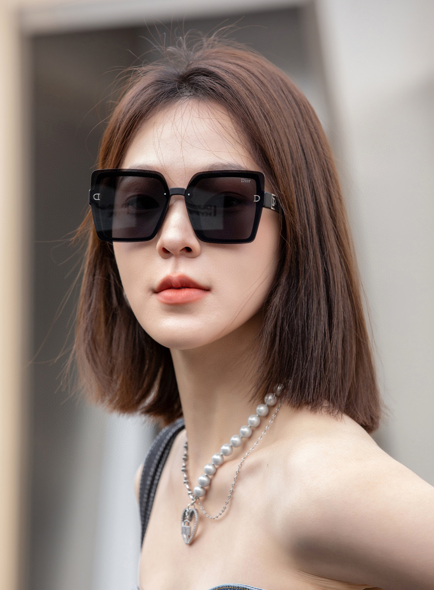  🔺 【DIOR-迪奥】2025开春新款 潮流爆款 时尚方框偏光太阳镜 高品质 佩戴舒适 网红潮款墨镜 