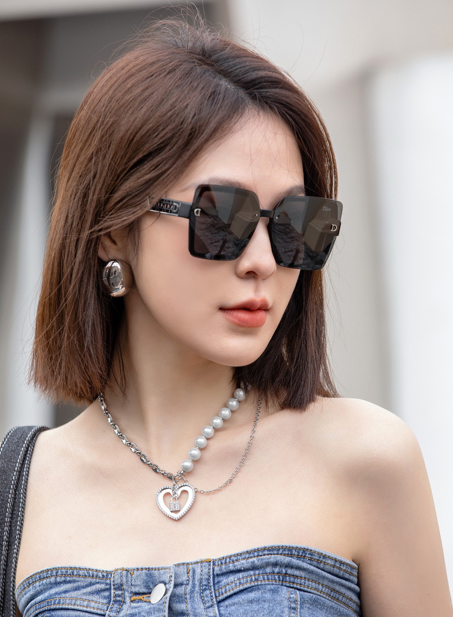  🔺 【DIOR-迪奥】2025开春新款 潮流爆款 时尚方框偏光太阳镜 高品质 佩戴舒适 网红潮款墨镜 