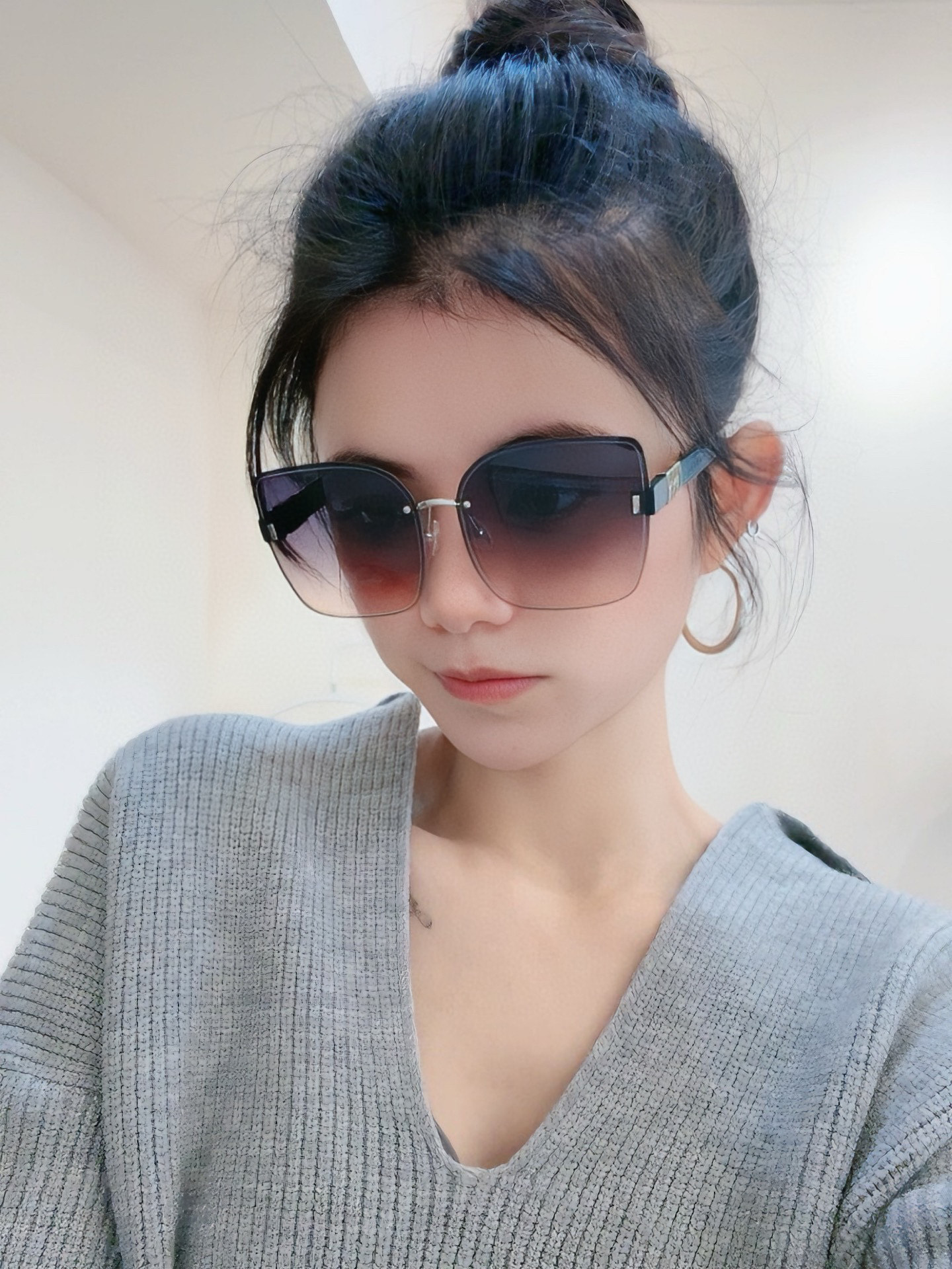 🔺 【DIOR-迪奥】2025开春新款 潮流爆款 时尚方框太阳镜 高品质 佩戴舒适 网红潮款墨镜 女士高