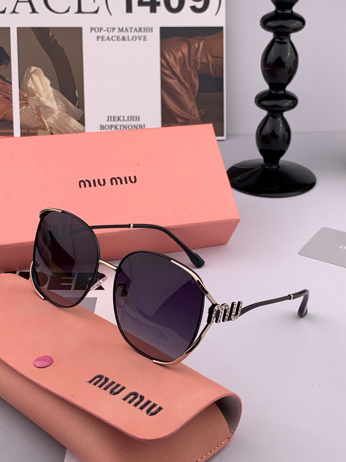   MIUMIU/缪缪🖇🖇2025开春新款🌟闪耀新款璀璨登台 ❤❤太阳镜潮品 精致个性设计简约时尚 专柜