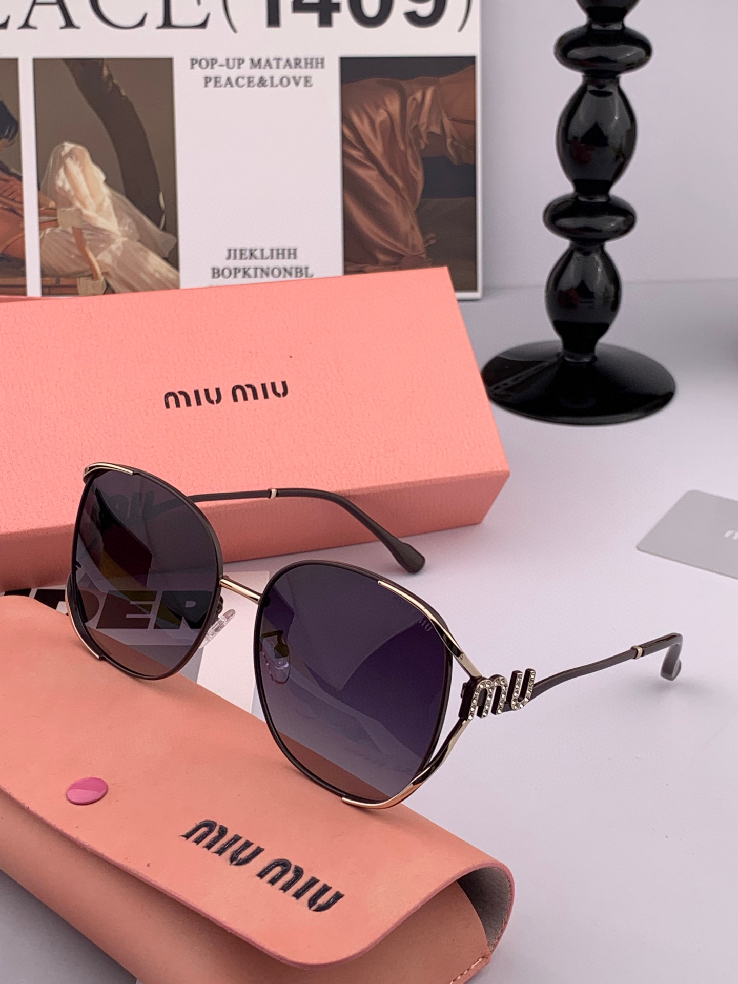   MIUMIU/缪缪🖇🖇2025开春新款🌟闪耀新款璀璨登台 ❤❤太阳镜潮品 精致个性设计简约时尚 专柜