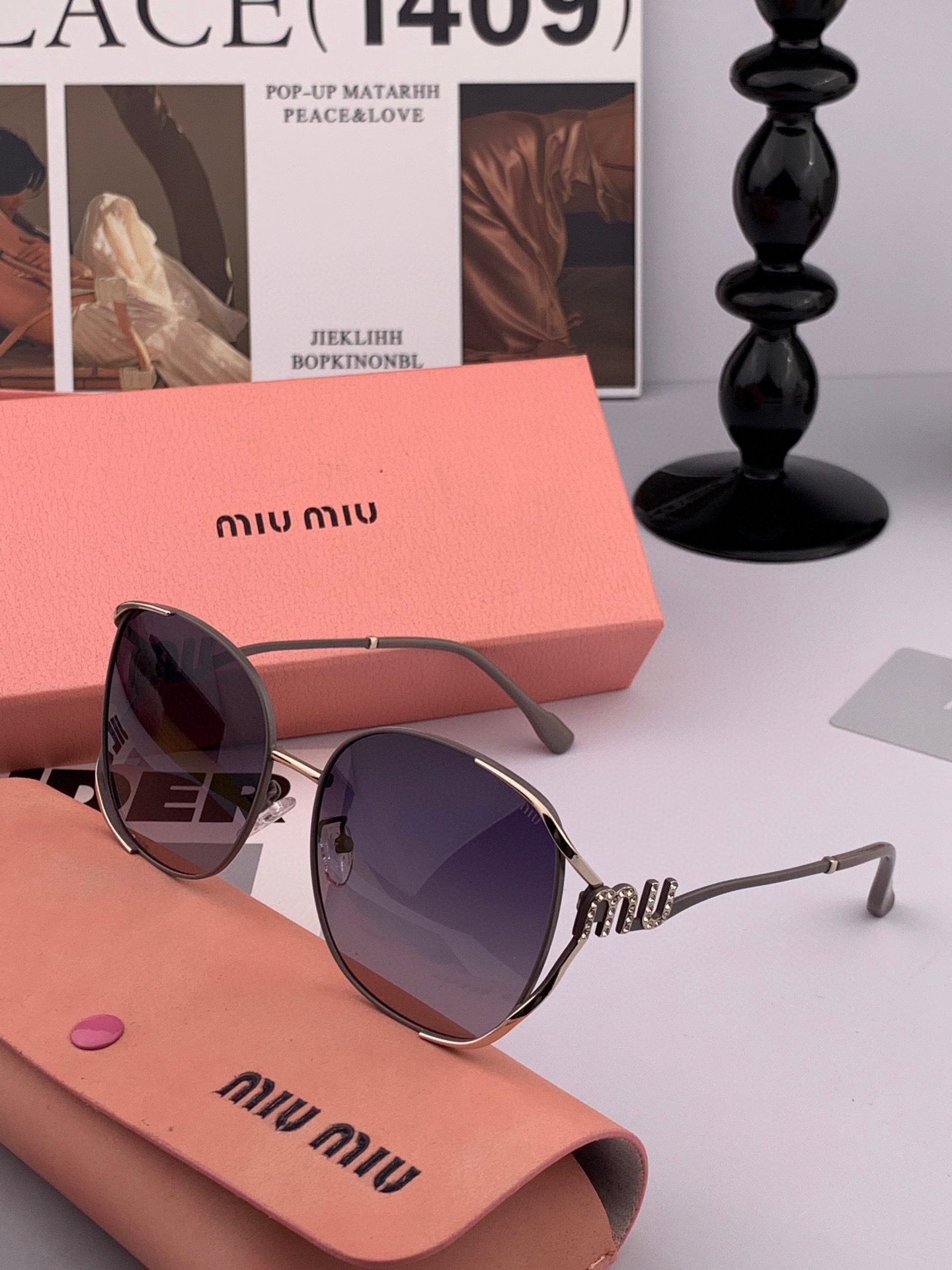   MIUMIU/缪缪🖇🖇2025开春新款🌟闪耀新款璀璨登台 ❤❤太阳镜潮品 精致个性设计简约时尚 专柜