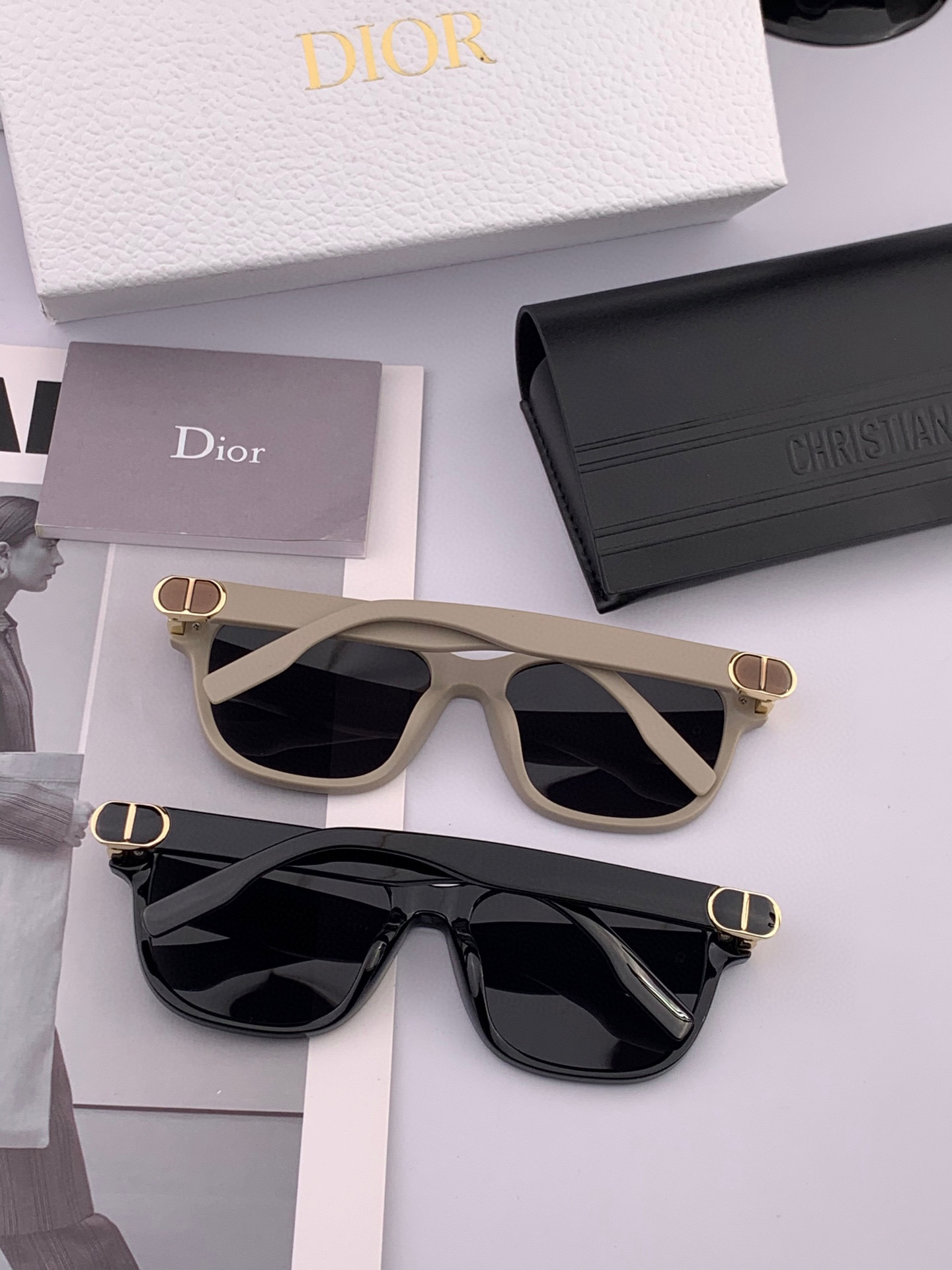 🔺 【DIOR】2025开春新款 潮流爆款 时尚方框偏光太阳镜 高品质 佩戴舒适 网红潮款墨镜 女士高清