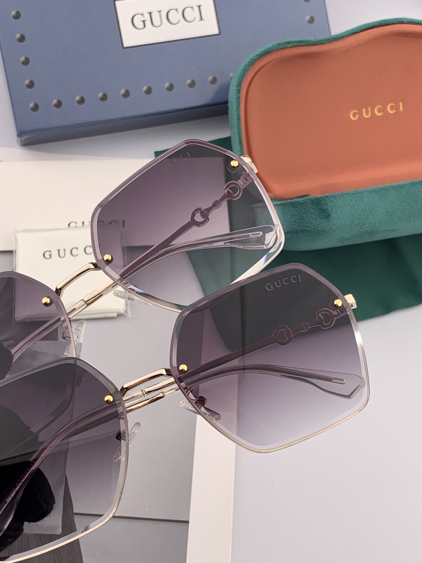  GUCCI-古驰意大利进口🇮🇹2025时尚潮流奢华装饰太阳眼镜 尼龙偏光高清太阳镜明星海报款 超高复杂