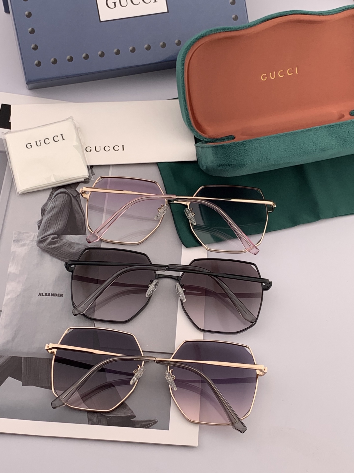   GUCCI-古驰意大利进口🇮🇹2025时尚潮流奢华装饰太阳眼镜 尼龙高清太阳镜明星海报款 超高复杂工