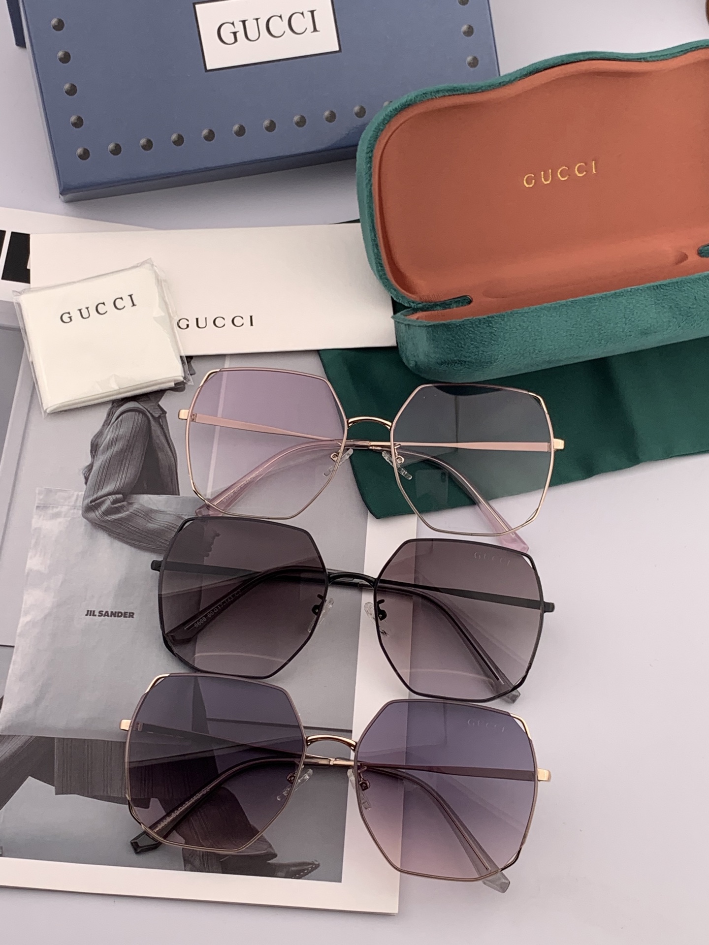   GUCCI-古驰意大利进口🇮🇹2025时尚潮流奢华装饰太阳眼镜 尼龙高清太阳镜明星海报款 超高复杂工