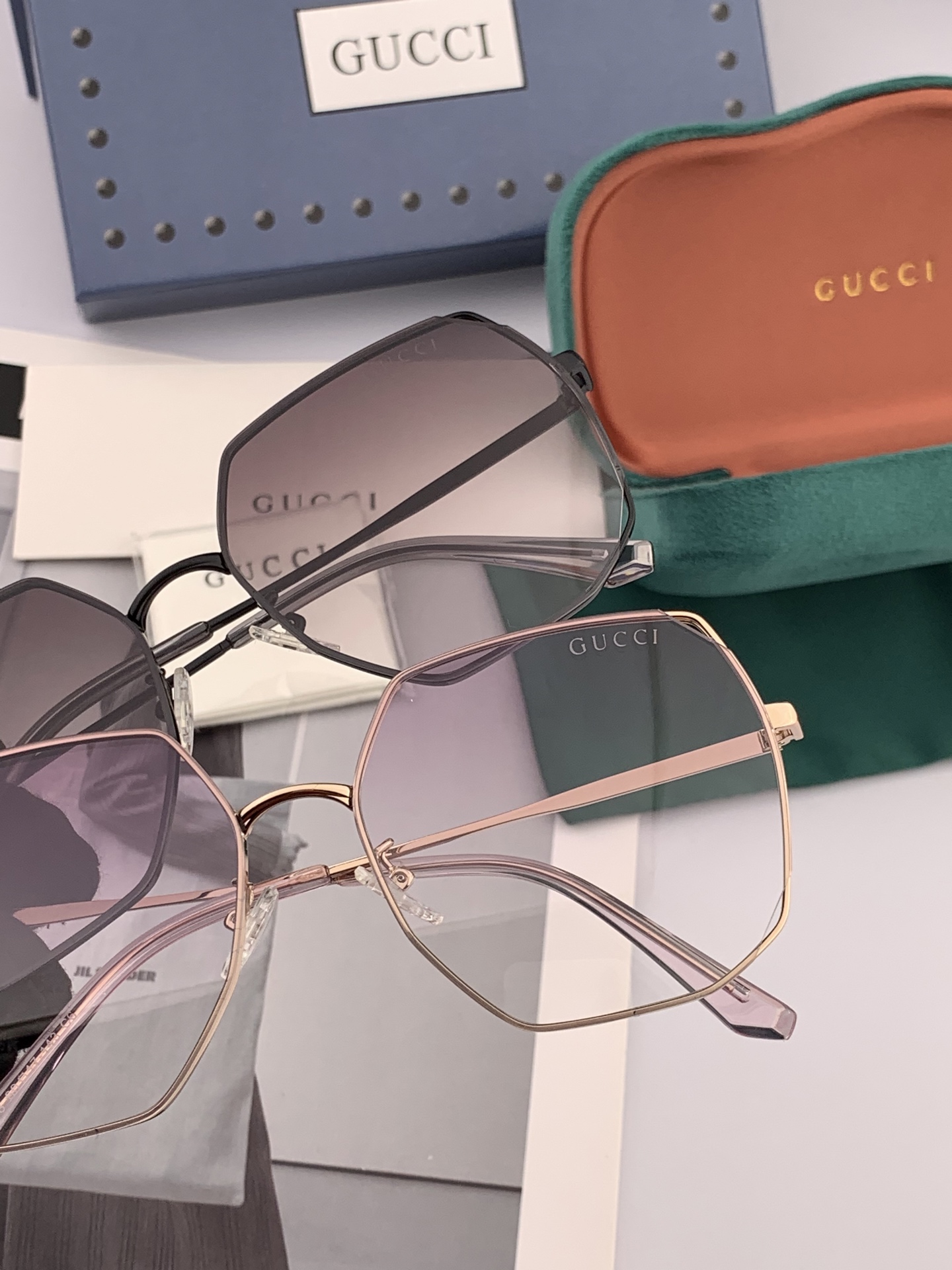   GUCCI-古驰意大利进口🇮🇹2025时尚潮流奢华装饰太阳眼镜 尼龙高清太阳镜明星海报款 超高复杂工