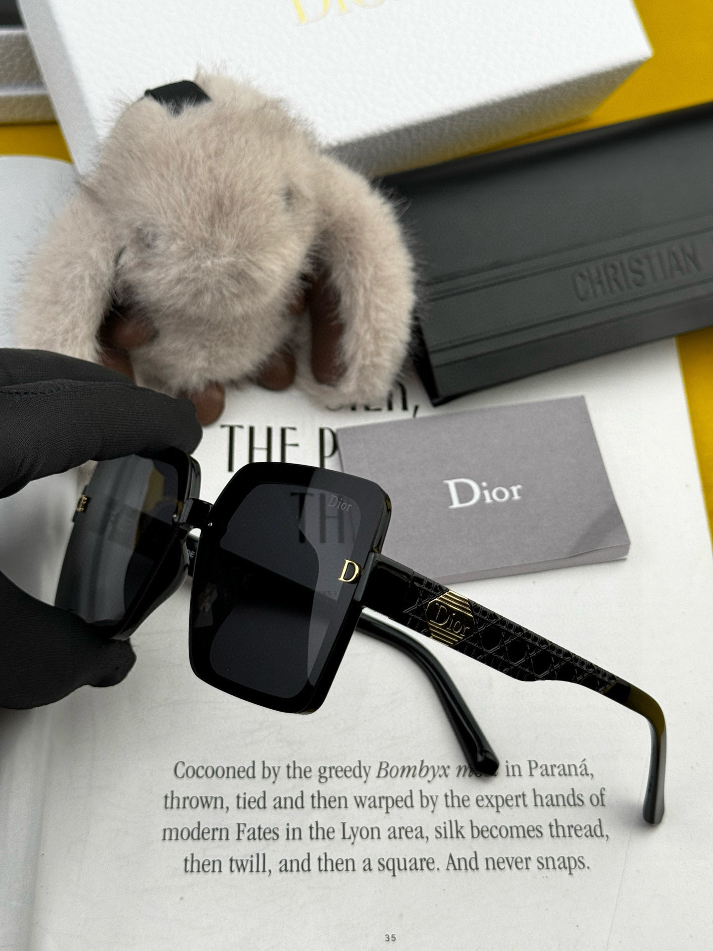   🔺 【DIOR-迪奥】2025开春新款 潮流爆款 时尚方框偏光太阳镜 高品质 佩戴舒适 网红潮款墨镜