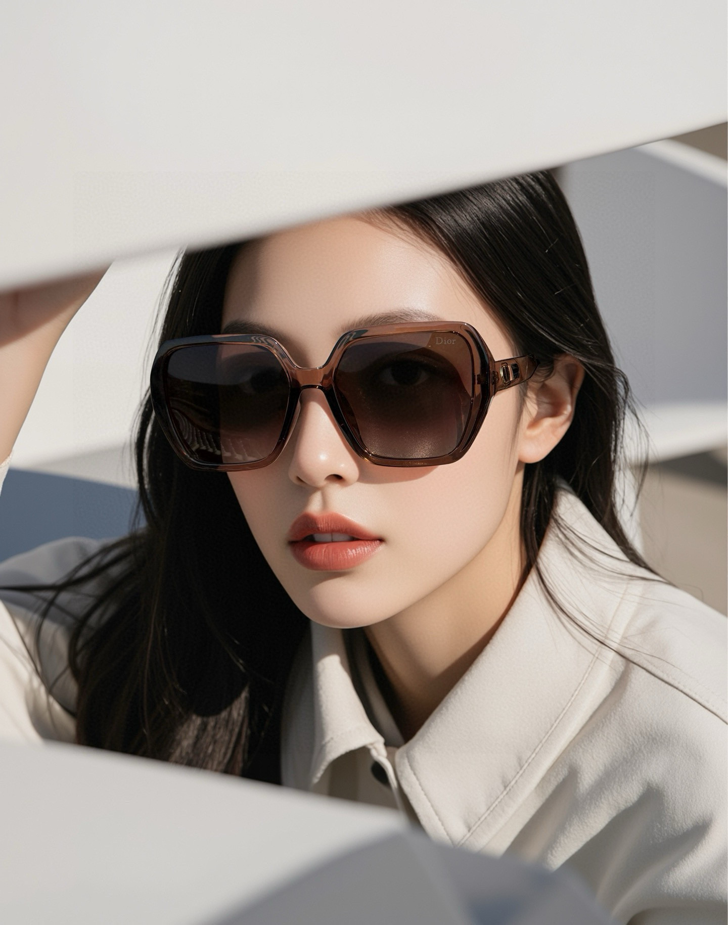   🔺 【DIOR-迪奥】2025开春新款 潮流爆款 时尚方框偏光太阳镜 高品质 佩戴舒适 网红潮款墨镜