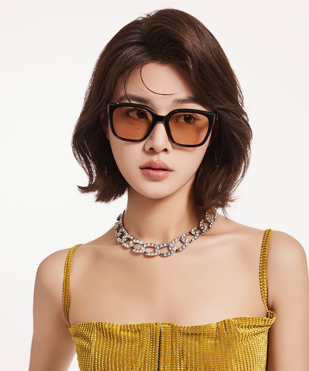 🔺 【GUCCI】2025开春新款 潮流爆款 时尚折叠方框尼龙偏光太阳镜 高品质 佩戴舒适 网红潮款墨镜