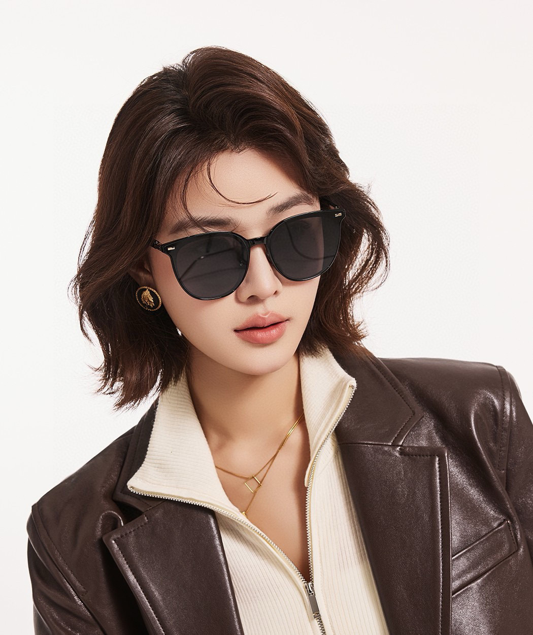🔺 【GUCCI】2025开春新款 潮流爆款 时尚折叠方框尼龙偏光太阳镜 高品质 佩戴舒适 网红潮款墨镜