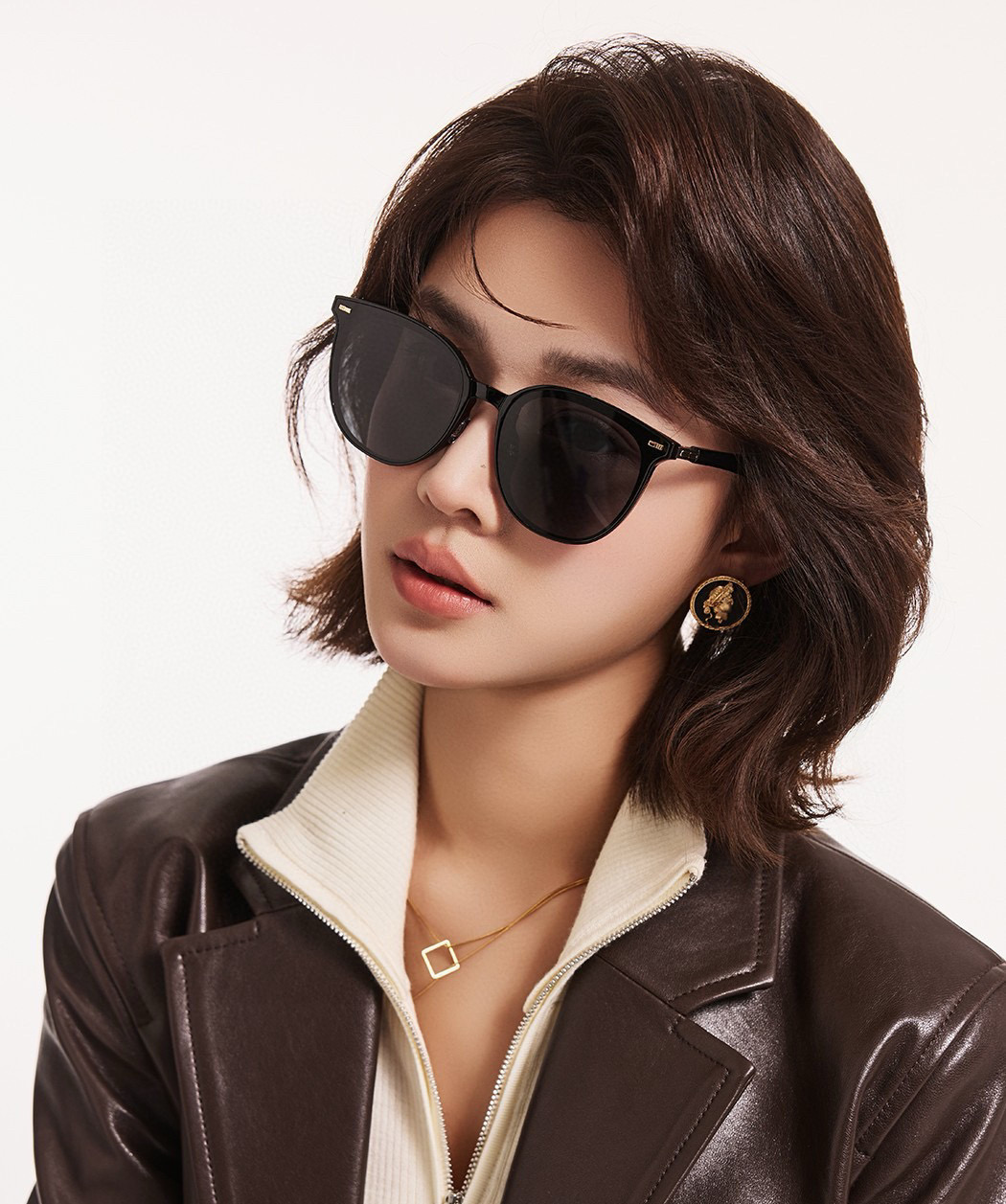 🔺 【GUCCI】2025开春新款 潮流爆款 时尚折叠方框尼龙偏光太阳镜 高品质 佩戴舒适 网红潮款墨镜