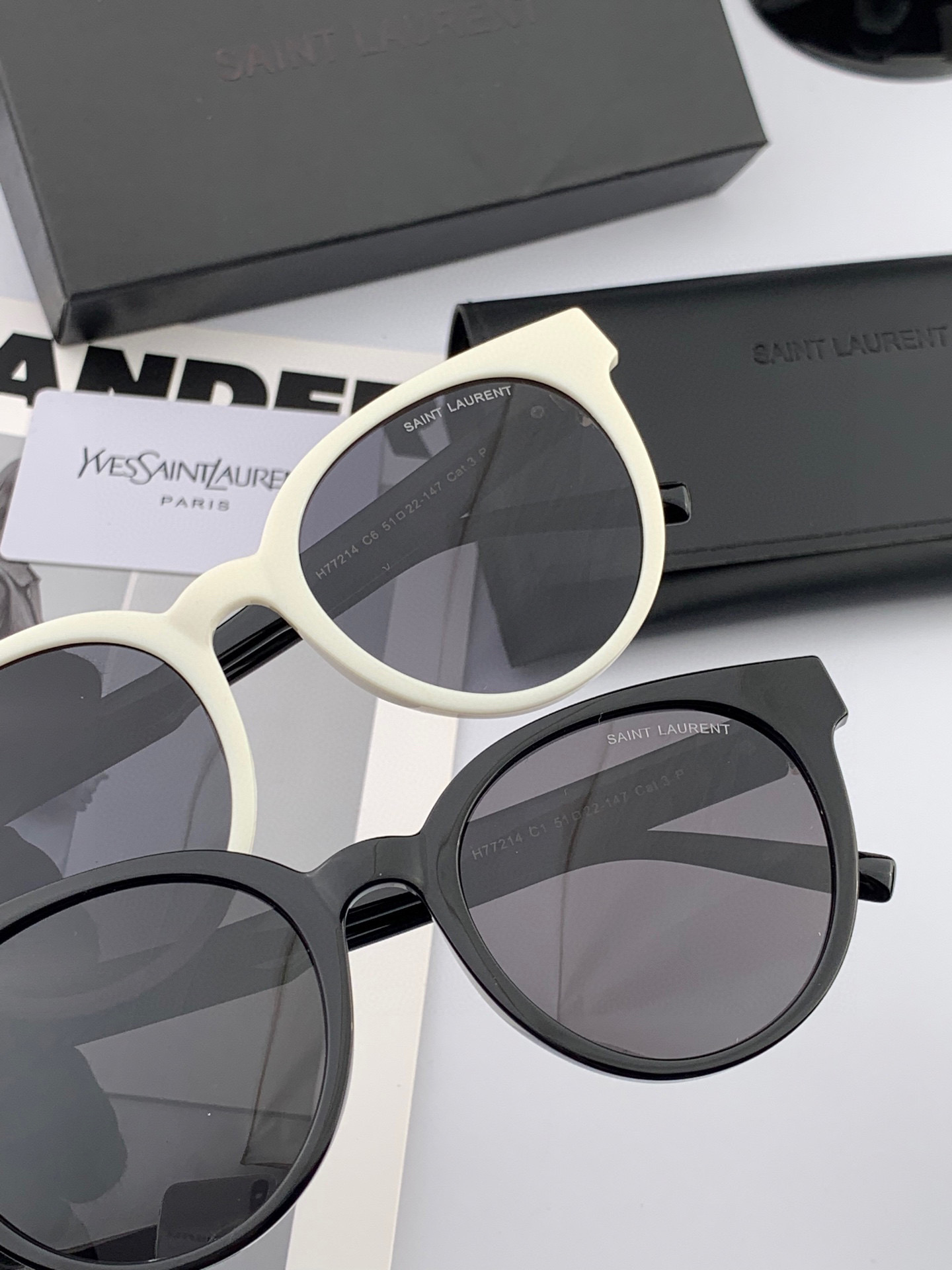 👑 【新款】🕶🔝🔝🔝🎁🎁🎁时尚百搭 超显脸小 佩戴舒适品牌Ysl 圣罗兰 💎  材质  加厚偏光镜片型号