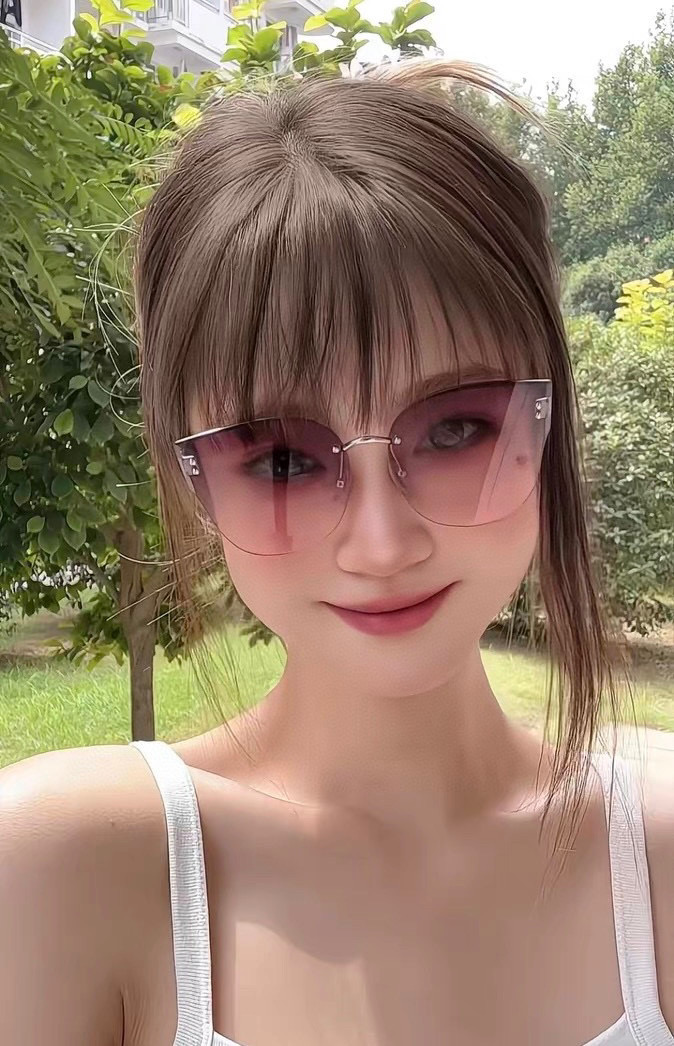   DIOR🌋☔️时尚无框太阳镜镜片 顶级奢侈品强 高品质胜利亲亲🍦🍨 得意 气质非凡😄 🍫🍪女士开车墨