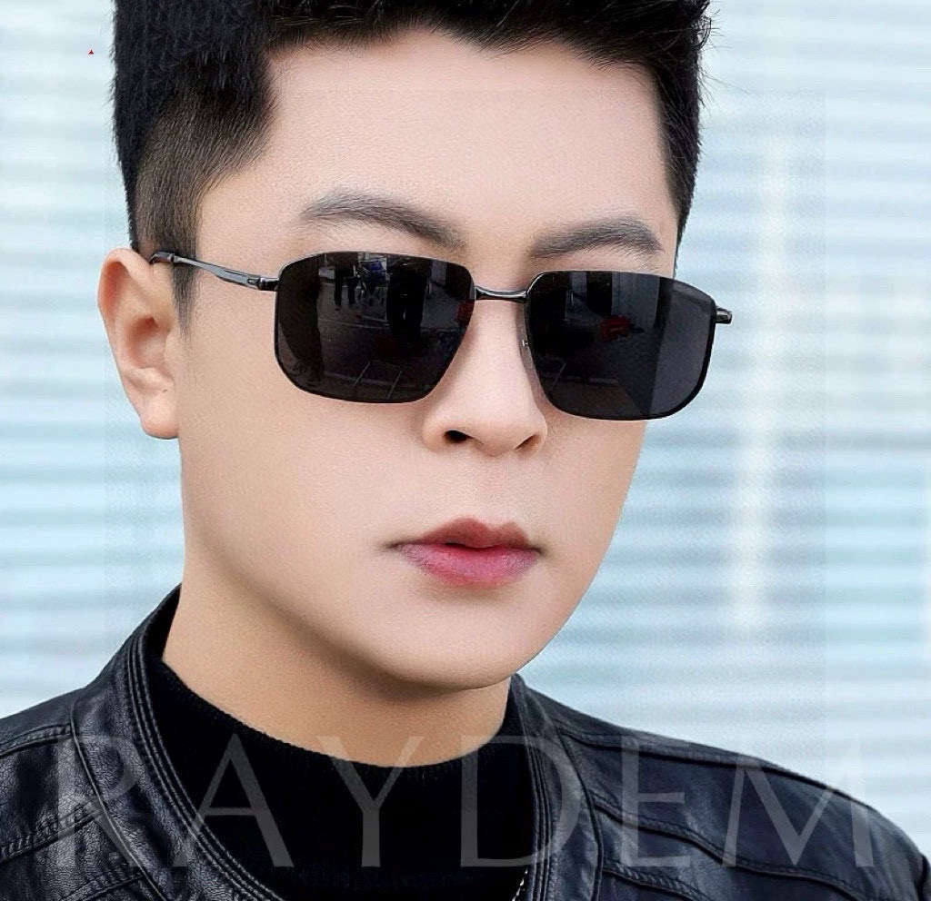         GUCCI 男款炫彩飞行员偏光太阳镜 ❤️材质：高清尼龙加厚卡槽高清偏光镜片 🌹无边框镜