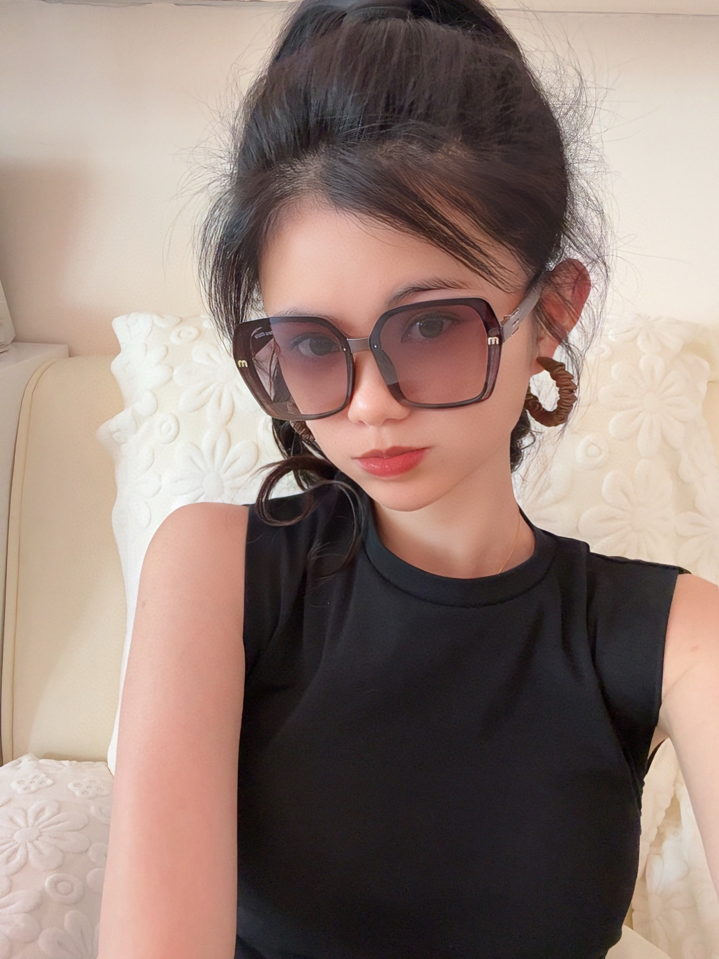   MIUMIU/缪缪🖇🖇2025开春新款🌟闪耀新款璀璨登台 ❤❤太阳镜潮品 精致个性设计简约时尚 专柜