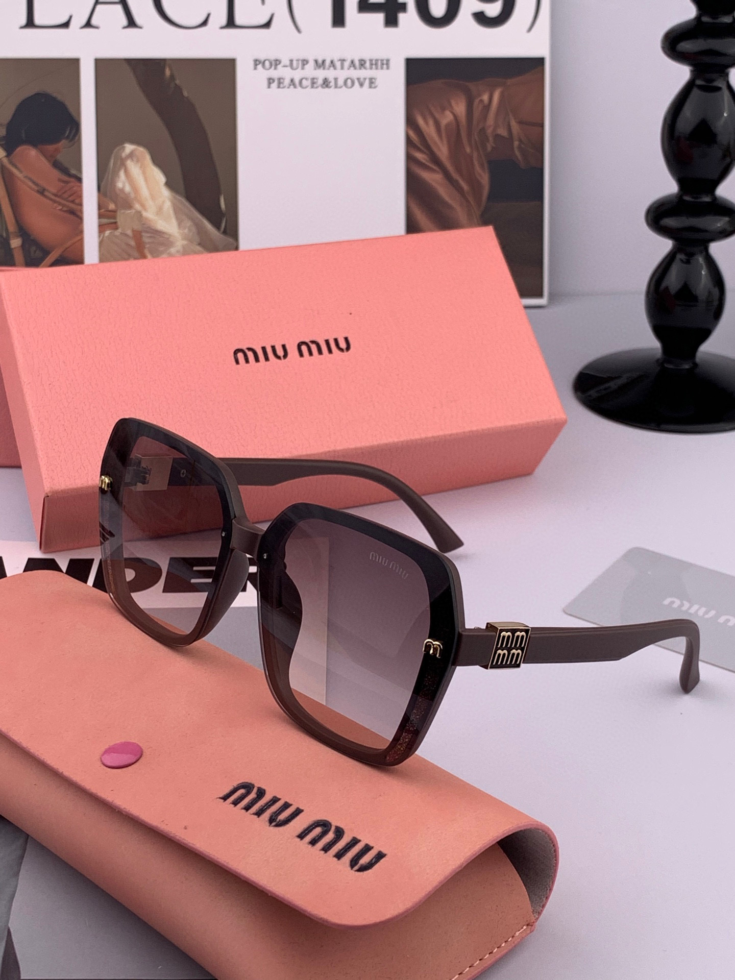   MIUMIU/缪缪🖇🖇2025开春新款🌟闪耀新款璀璨登台 ❤❤太阳镜潮品 精致个性设计简约时尚 专柜