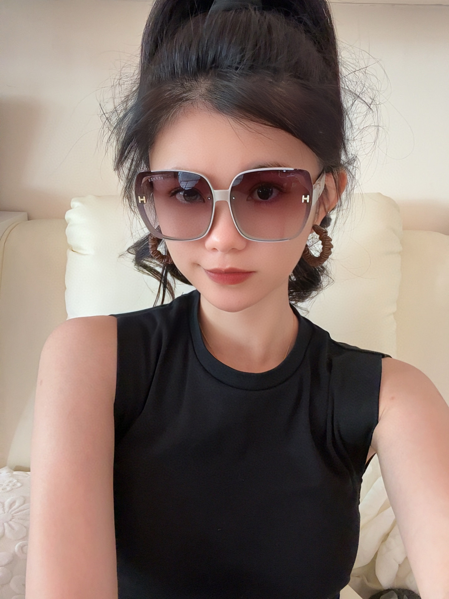    HERMES 爱马仕 2025开春新款🎈原版出货 网红超爆款💙经典奢华全球风强酷亲亲 时尚方框太阳