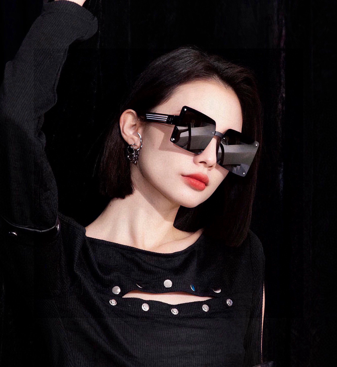  🔺 【DIOR-迪奥】2025开春新款 潮流爆款 时尚方框偏光太阳镜 高品质 佩戴舒适 网红潮款墨镜 