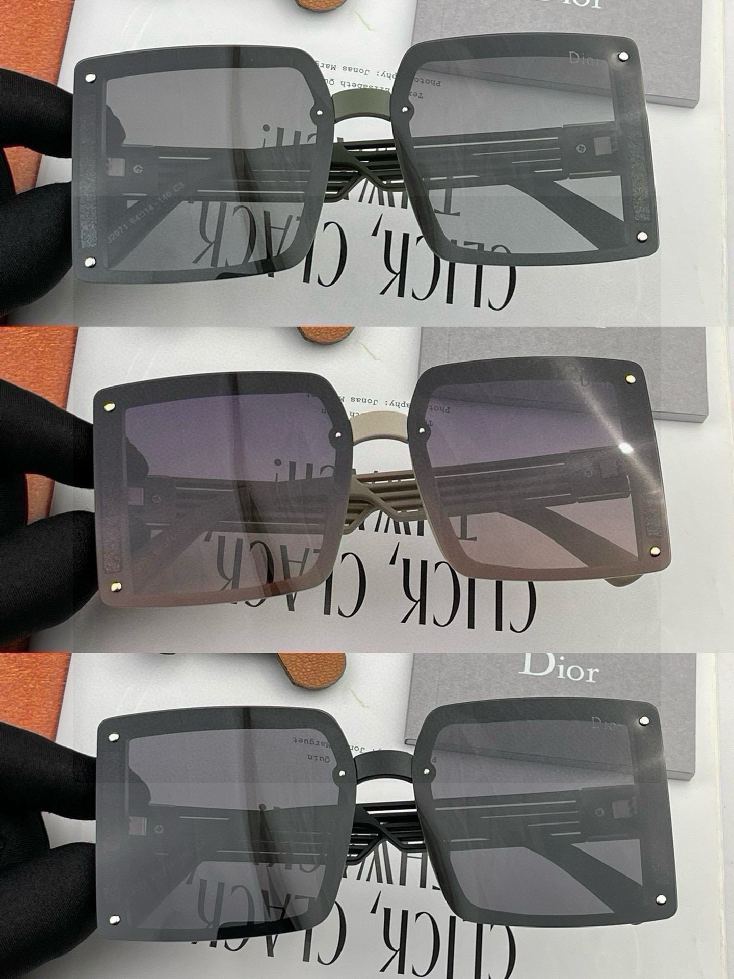  🔺 【DIOR-迪奥】2025开春新款 潮流爆款 时尚方框偏光太阳镜 高品质 佩戴舒适 网红潮款墨镜 